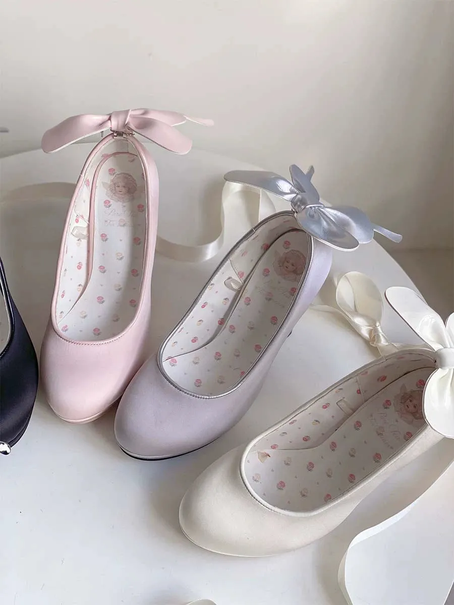 Pure Tea For Dream~Butterfly Specimen~Ballet Style Lolita Shoes Elegant Platform Lolita Heels