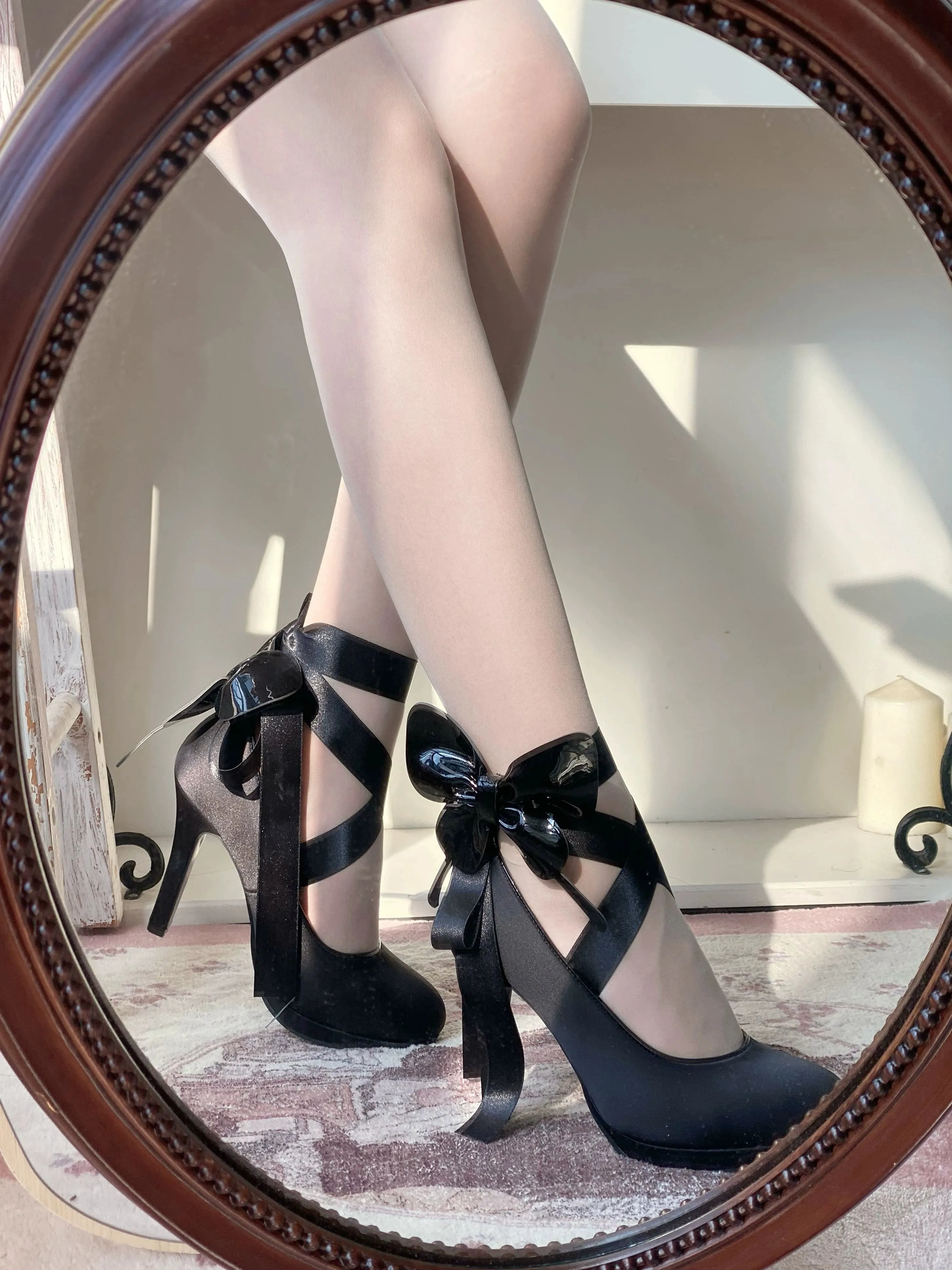 Pure Tea For Dream~Butterfly Specimen~Ballet Style Lolita Shoes Elegant Platform Lolita Heels