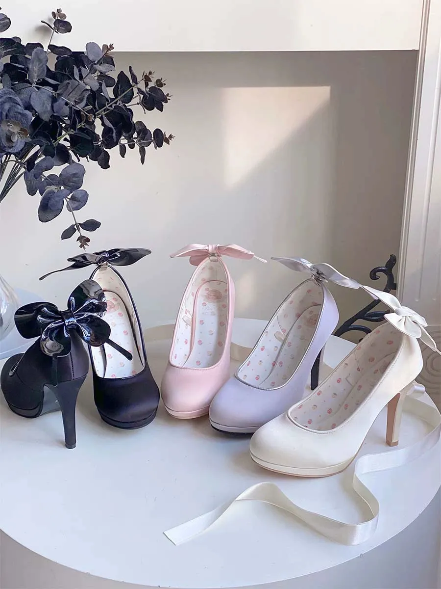Pure Tea For Dream~Butterfly Specimen~Ballet Style Lolita Shoes Elegant Platform Lolita Heels