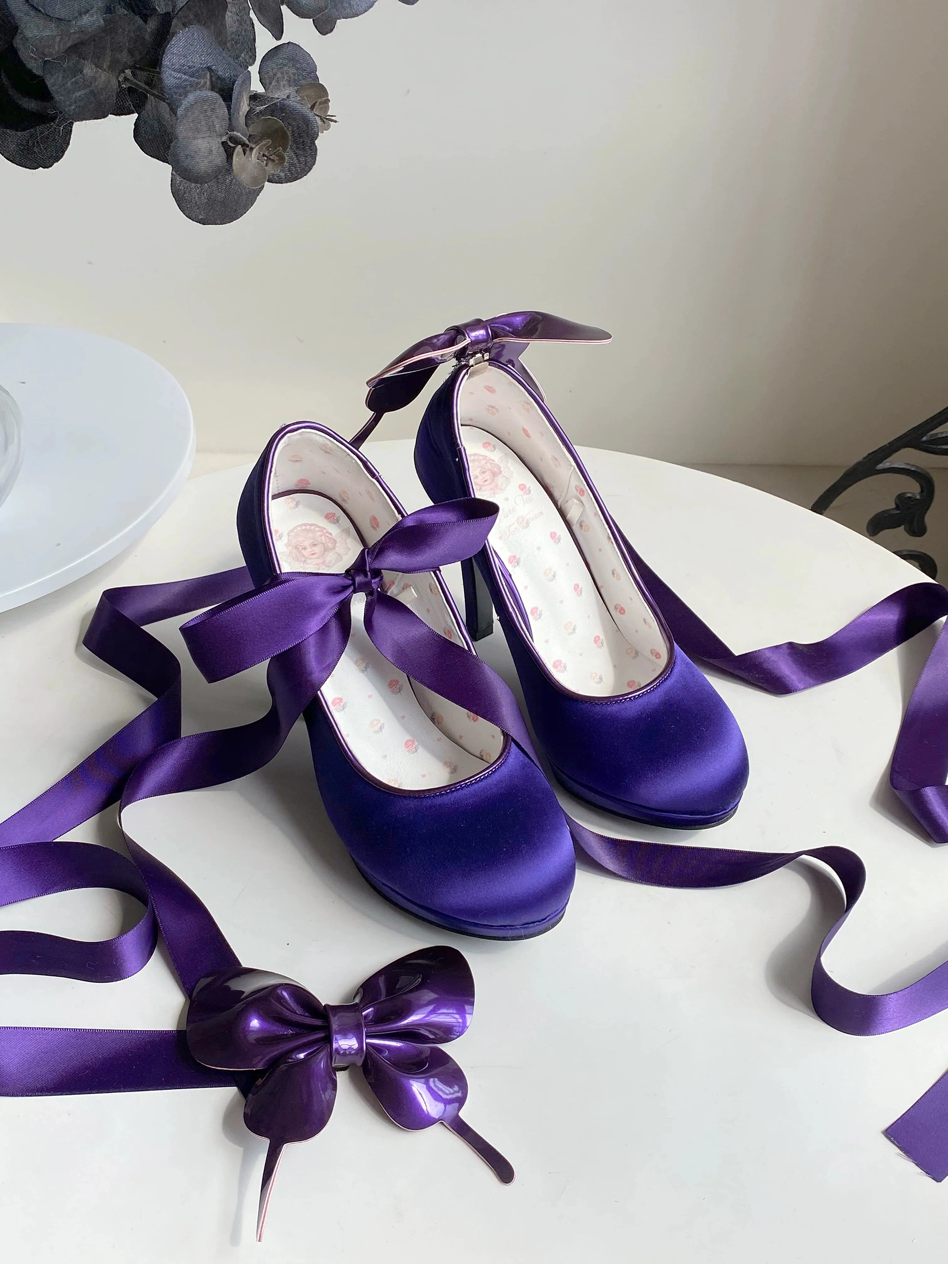 Pure Tea For Dream~Butterfly Specimen~Ballet Style Lolita Shoes Elegant Platform Lolita Heels