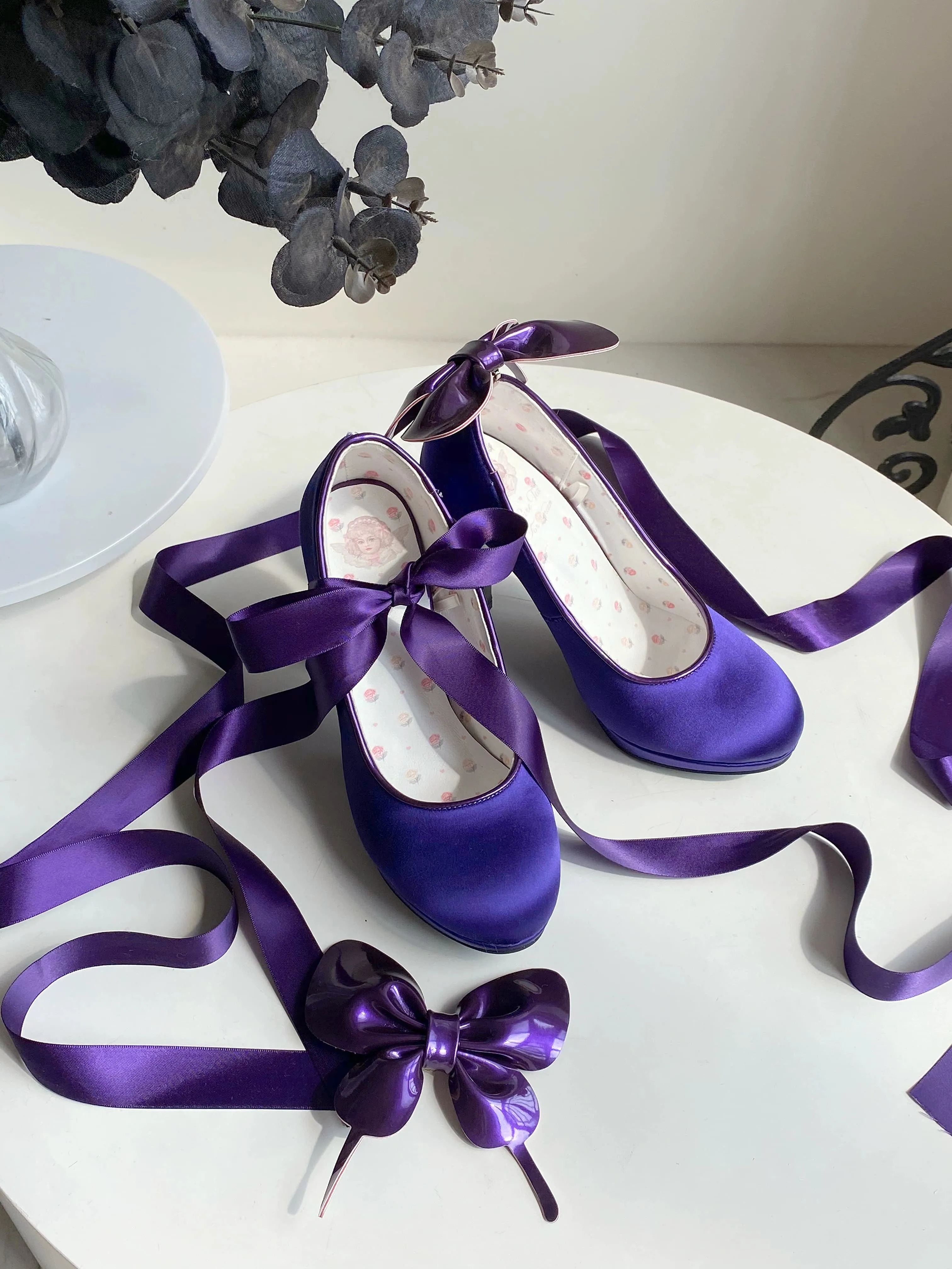 Pure Tea For Dream~Butterfly Specimen~Ballet Style Lolita Shoes Elegant Platform Lolita Heels