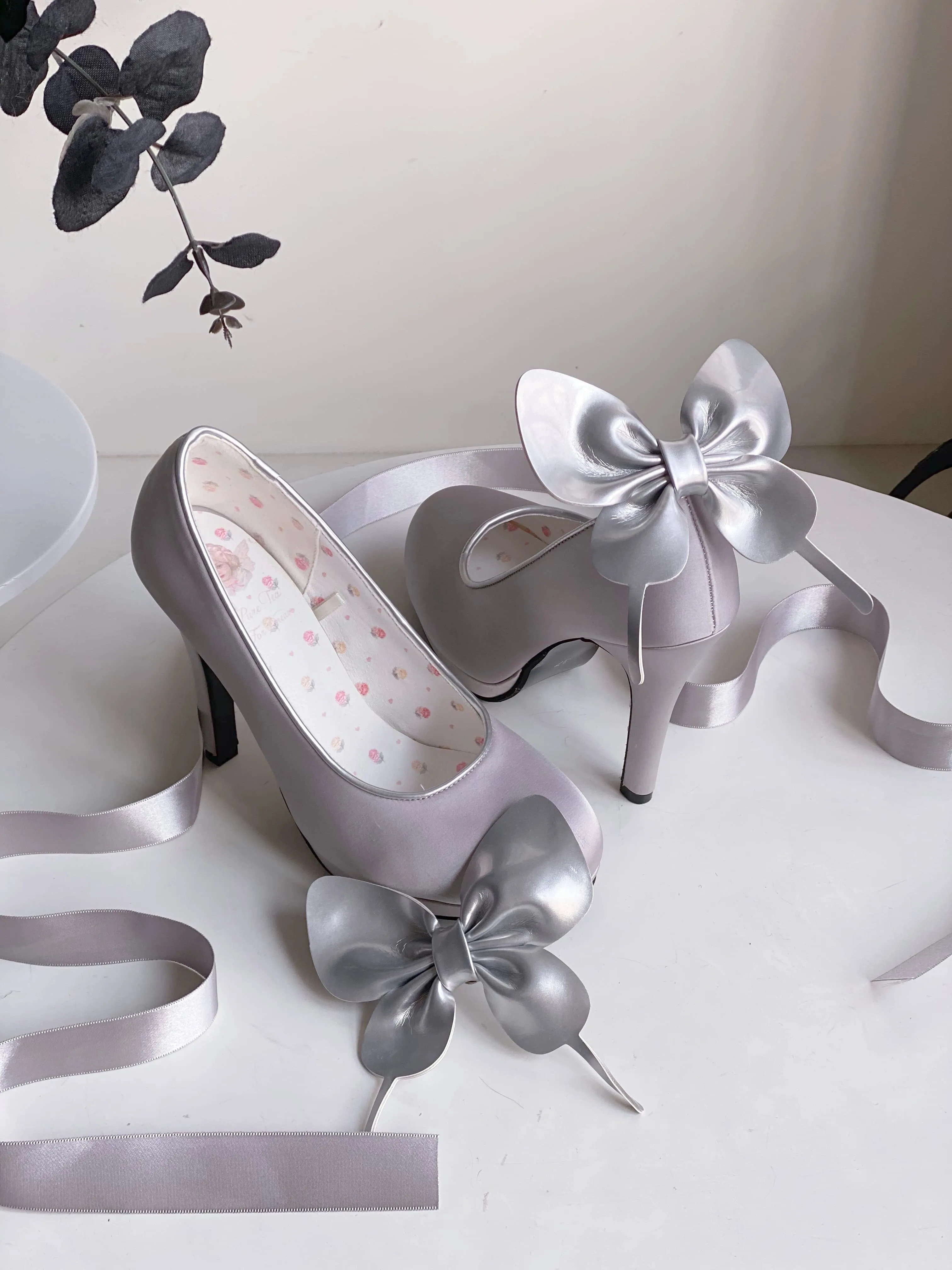 Pure Tea For Dream~Butterfly Specimen~Ballet Style Lolita Shoes Elegant Platform Lolita Heels