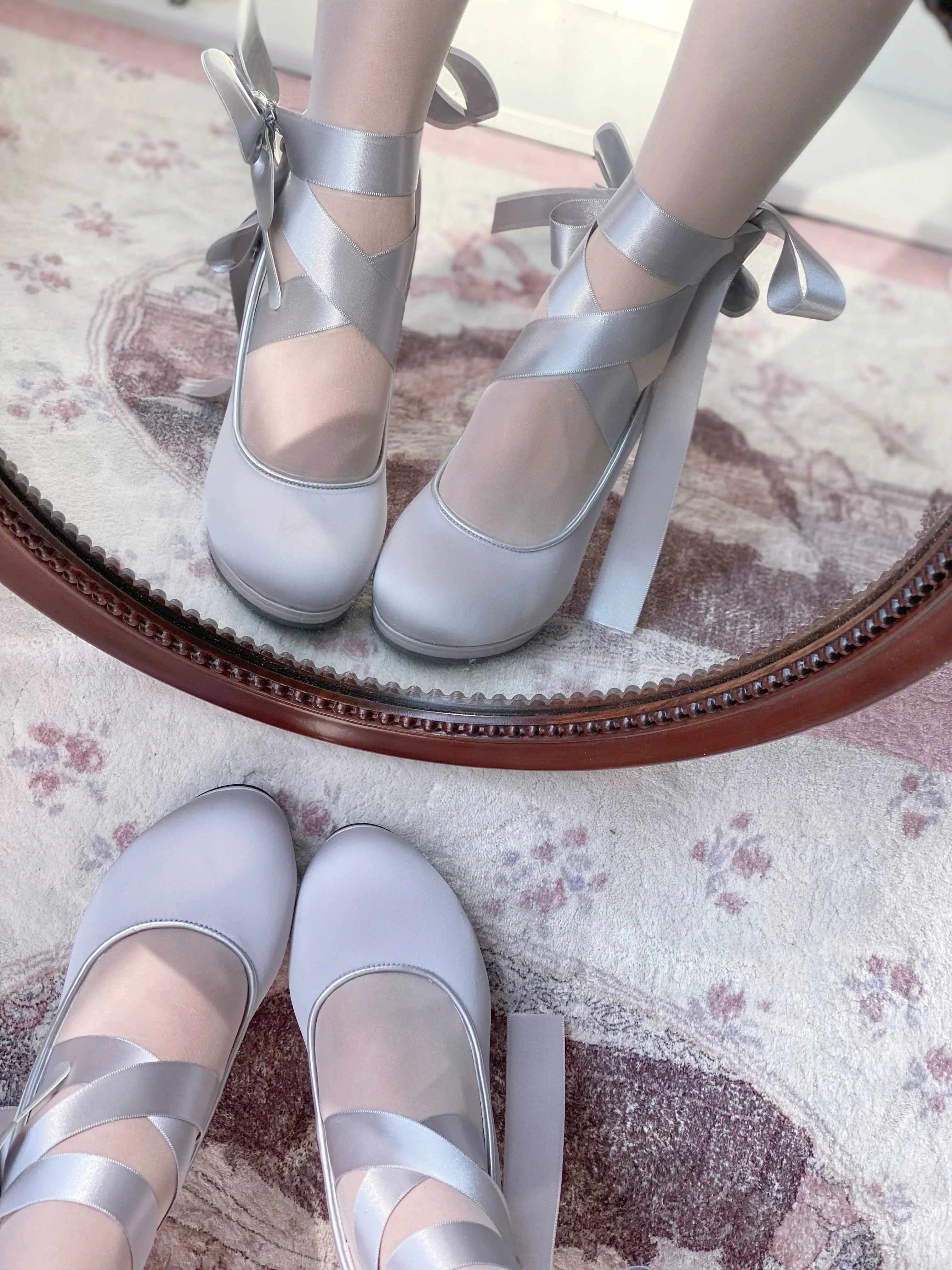 Pure Tea For Dream~Butterfly Specimen~Ballet Style Lolita Shoes Elegant Platform Lolita Heels