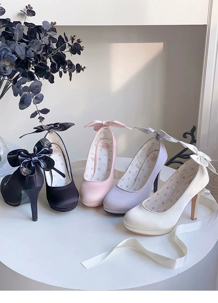 Pure Tea For Dream~Butterfly Specimen~Ballet Style Lolita Shoes Elegant Platform Lolita Heels