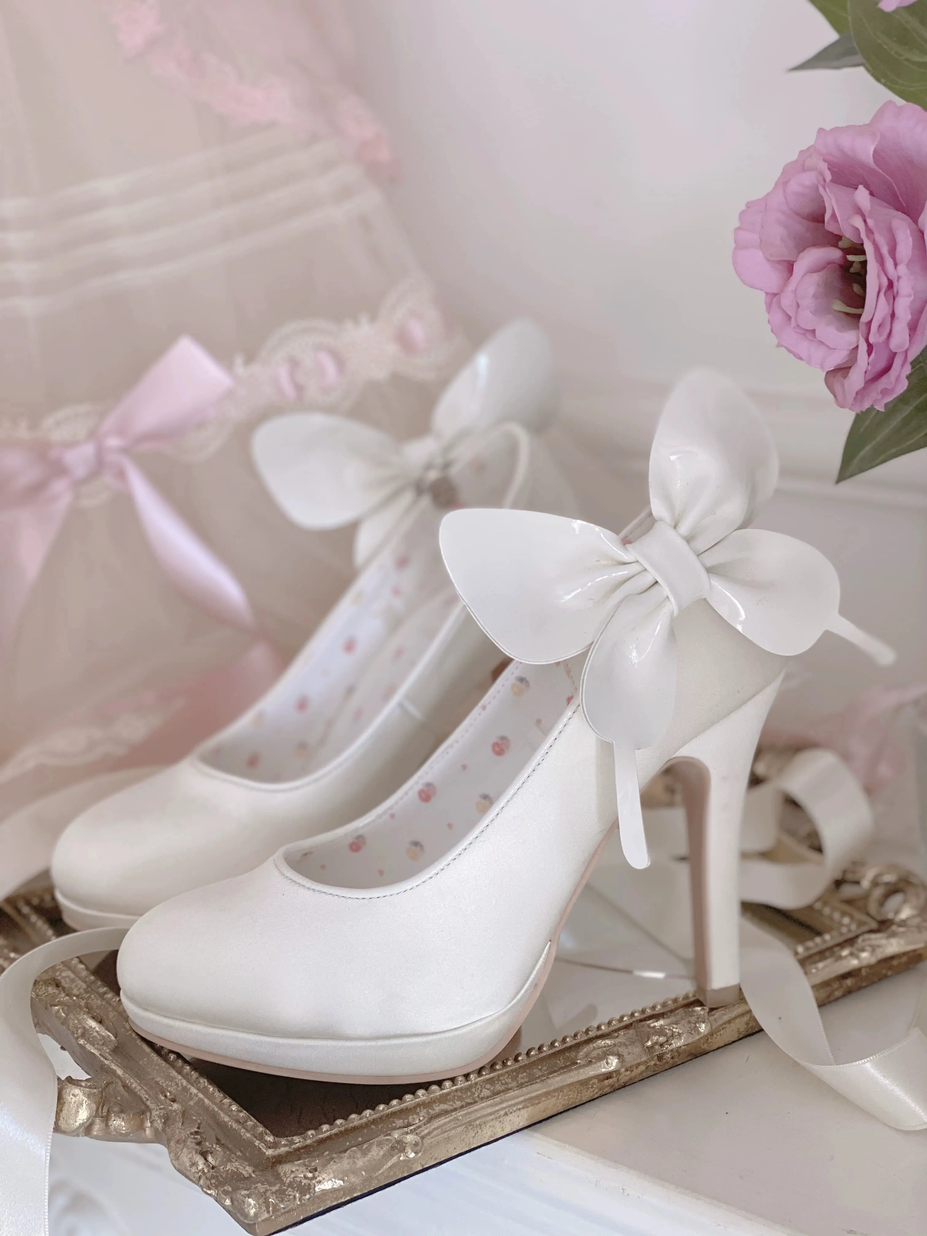 Pure Tea For Dream~Butterfly Specimen~Ballet Style Lolita Shoes Elegant Platform Lolita Heels