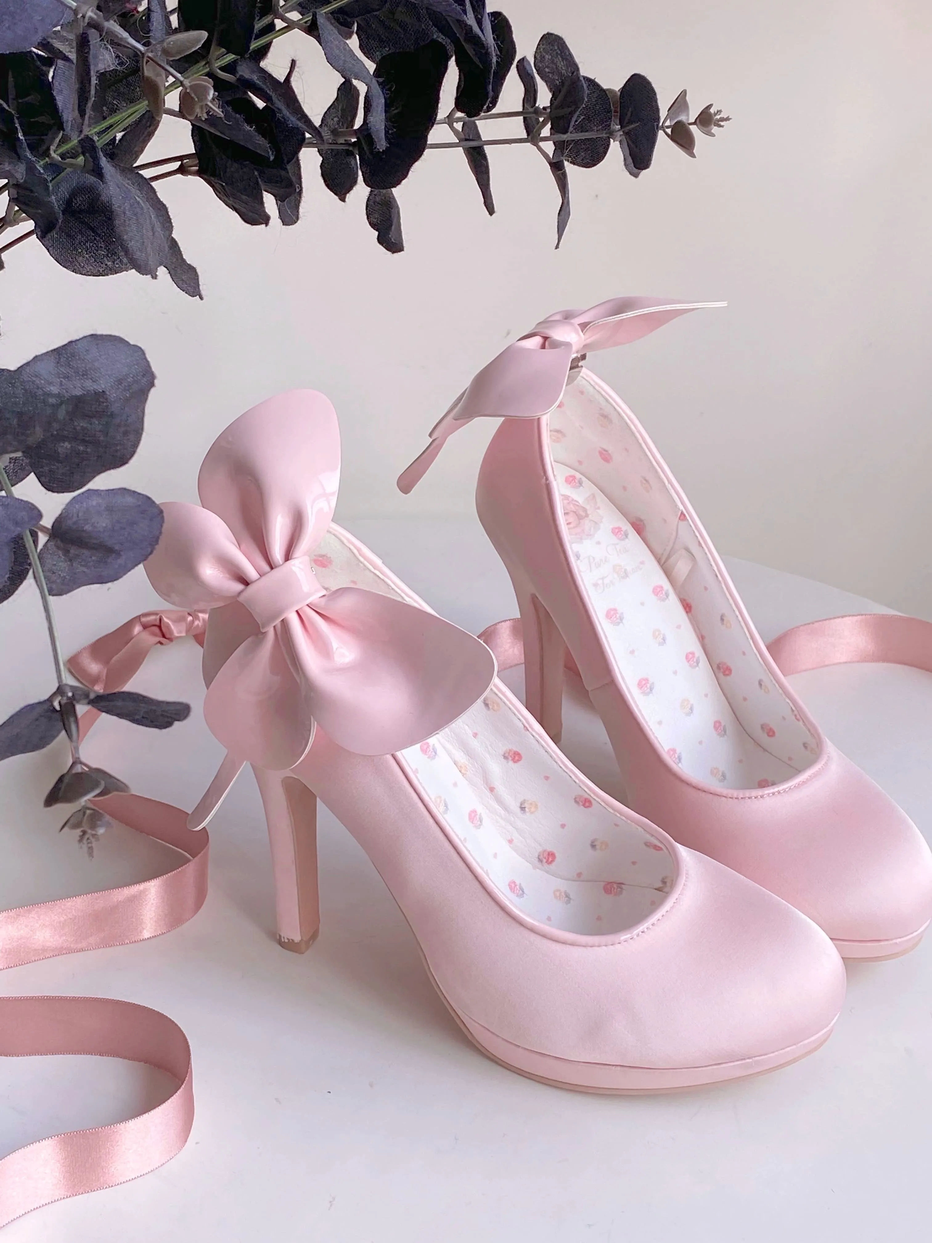 Pure Tea For Dream~Butterfly Specimen~Ballet Style Lolita Shoes Elegant Platform Lolita Heels