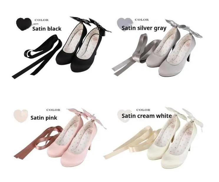 Pure Tea For Dream~Butterfly Specimen~Ballet Style Lolita Shoes Elegant Platform Lolita Heels