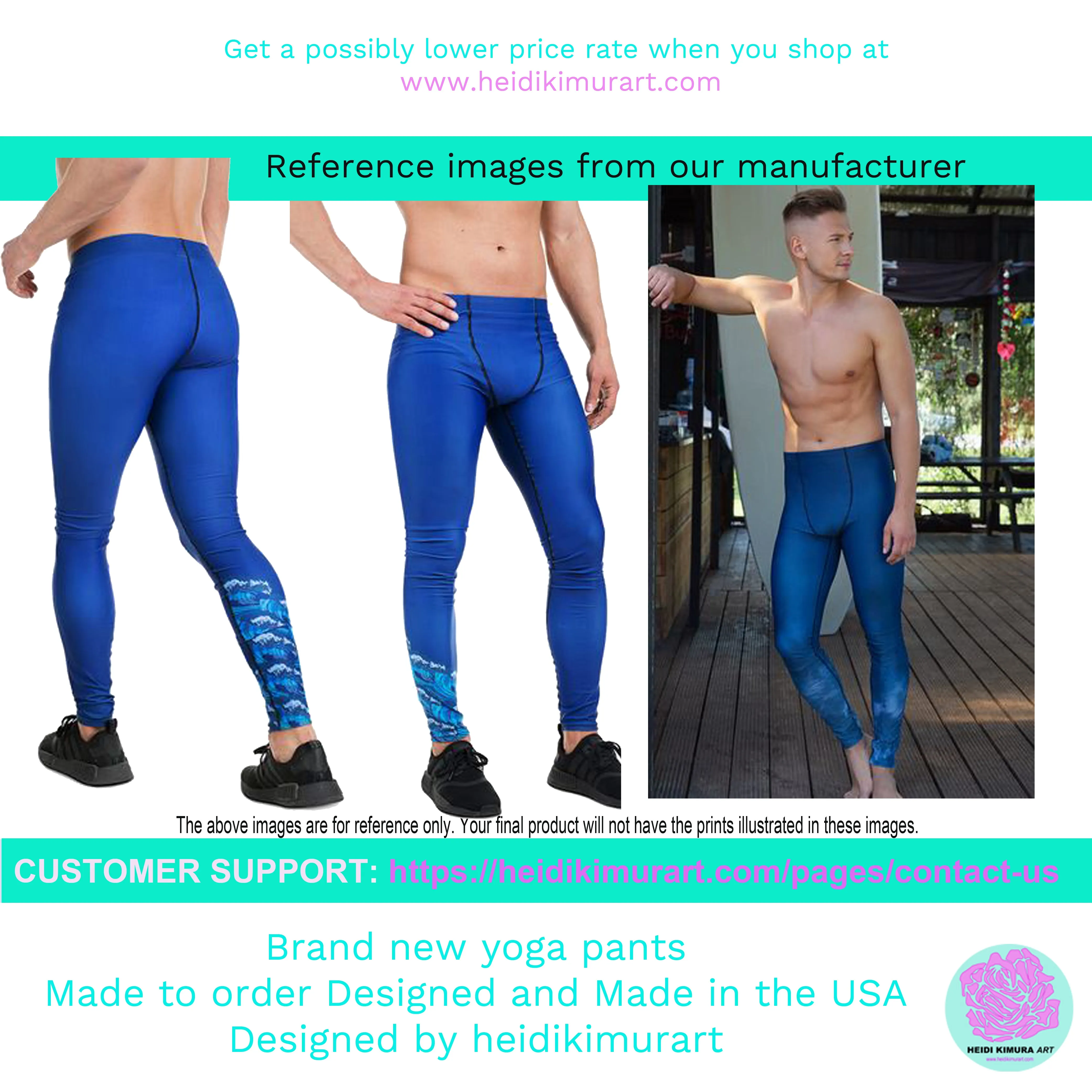 Purple Plaid Print Meggings, Tartan Scottish Style Preppy Men's Leggings-Made in USA/EU