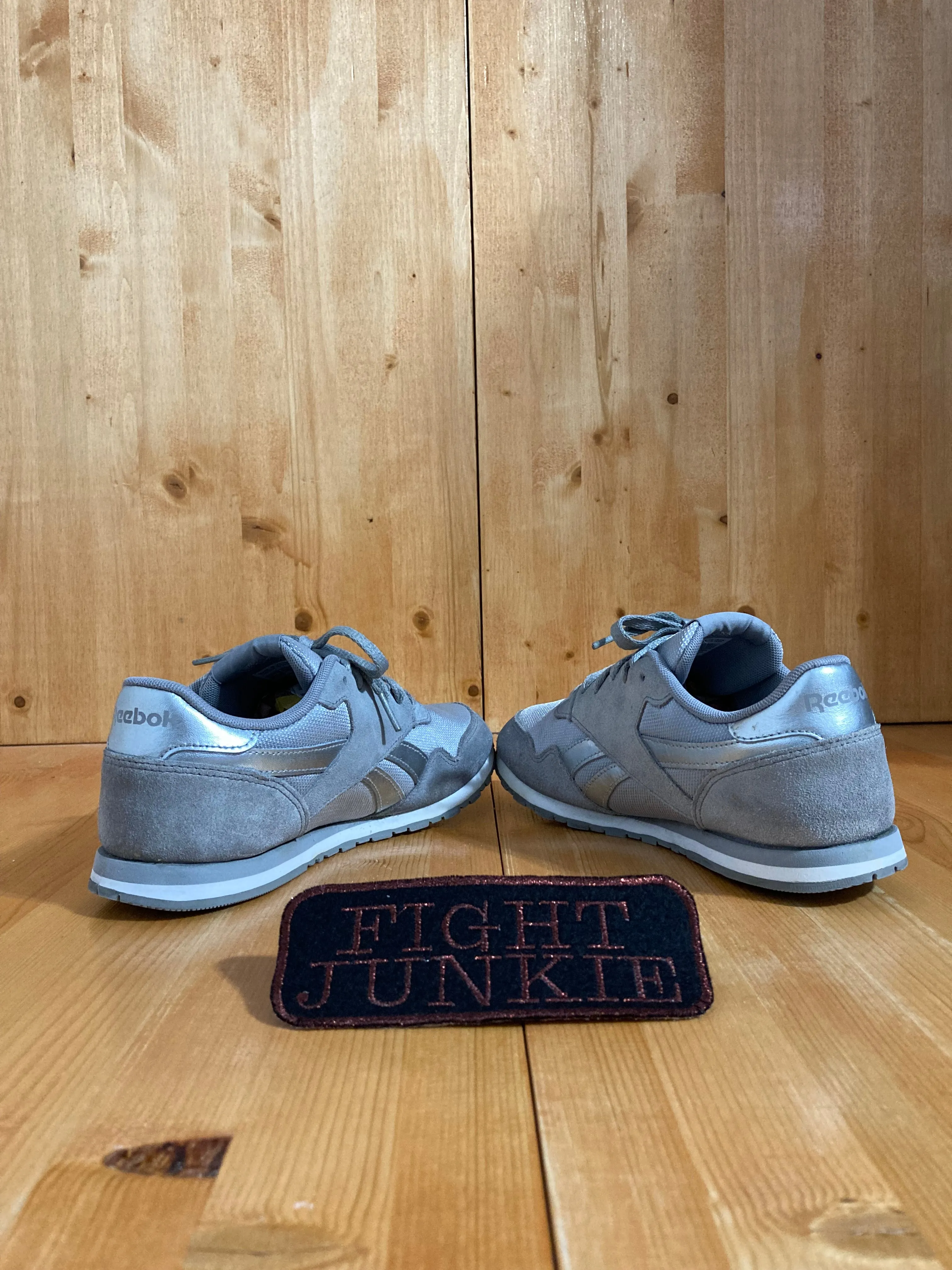 REEBOK ROYAL ULTRA SL Women's Size 8.5 Suede & Mesh Running Training Shoes Sneakers Gray BD5606