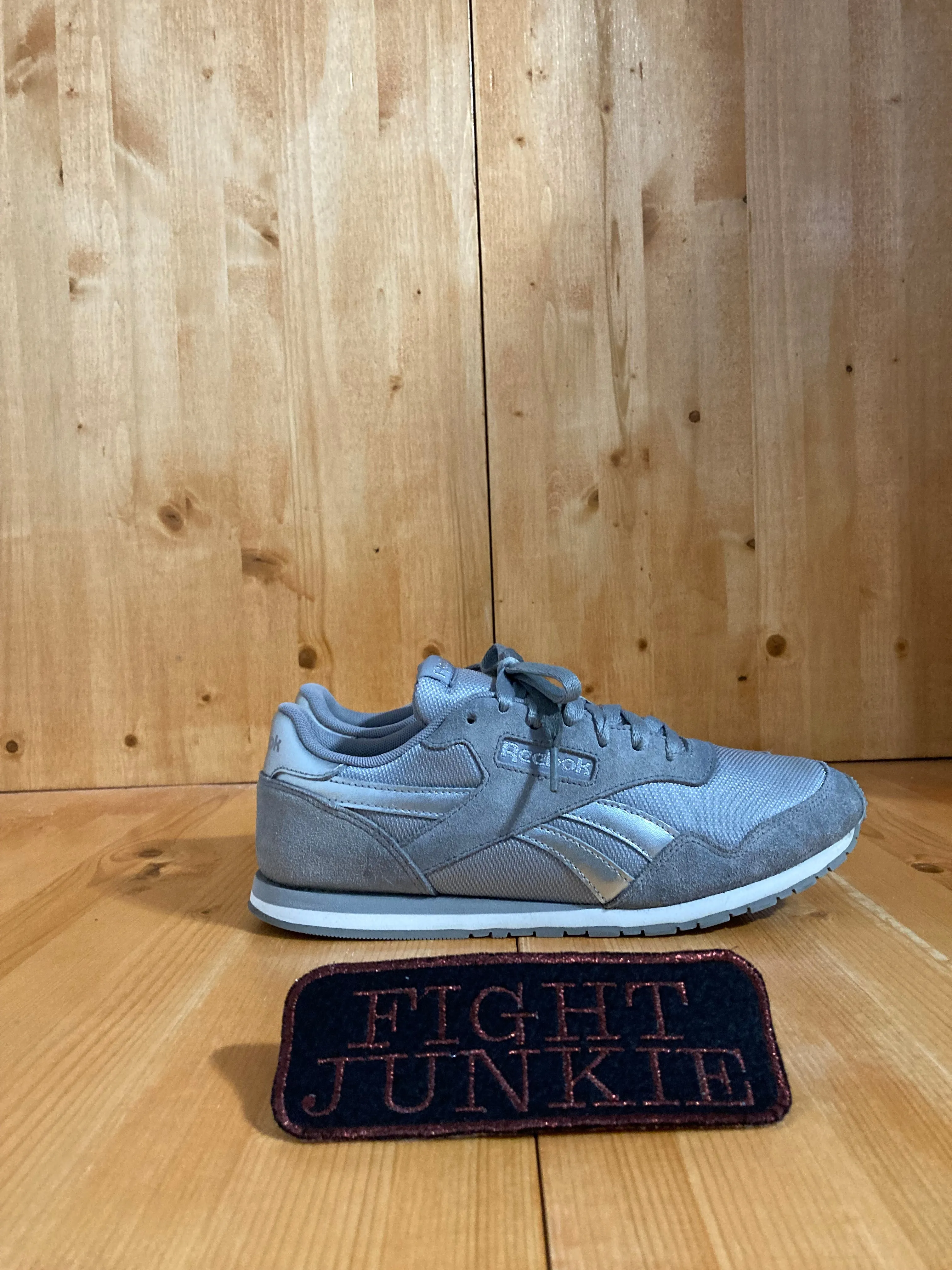 REEBOK ROYAL ULTRA SL Women's Size 8.5 Suede & Mesh Running Training Shoes Sneakers Gray BD5606