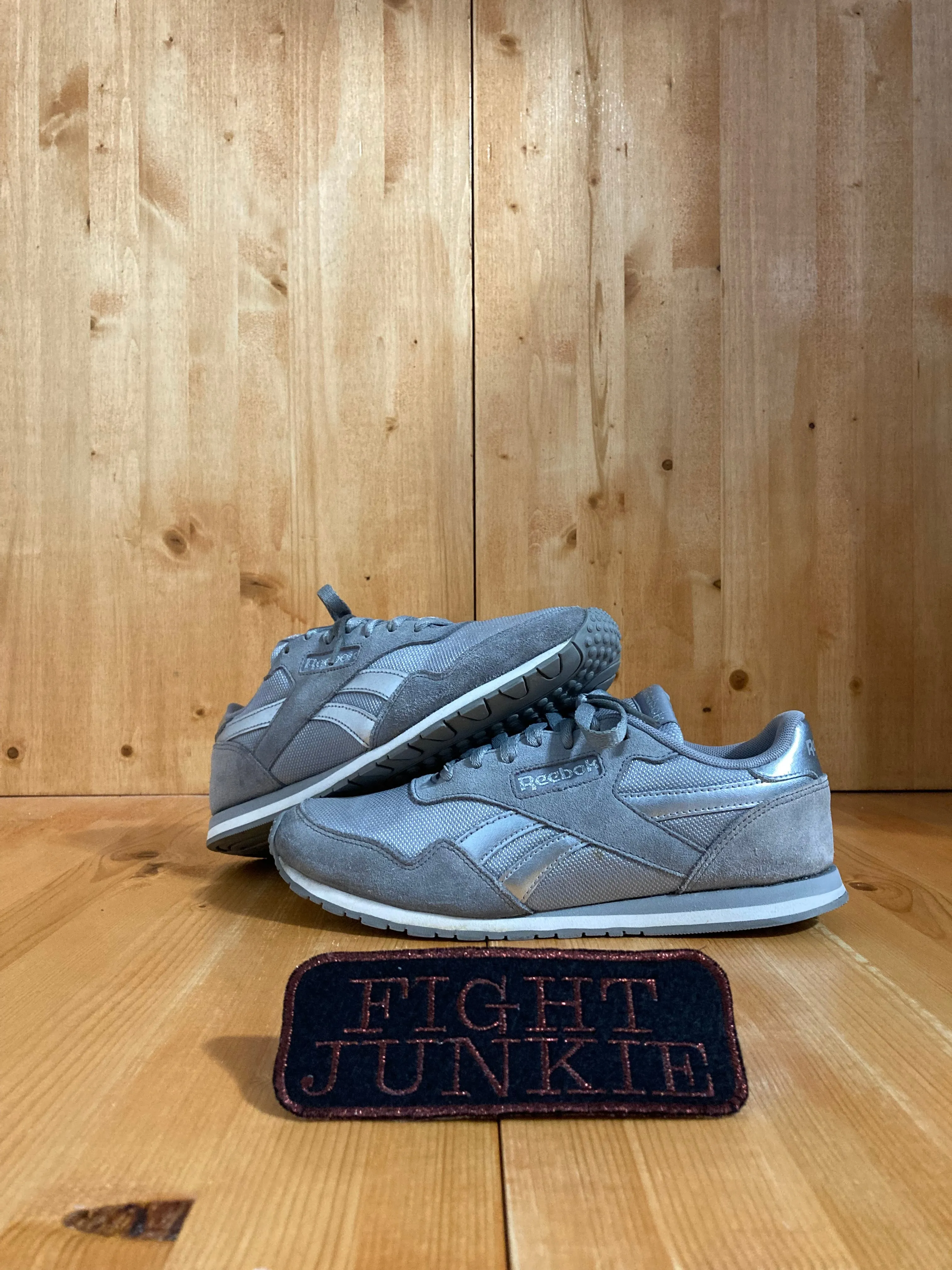 REEBOK ROYAL ULTRA SL Women's Size 8.5 Suede & Mesh Running Training Shoes Sneakers Gray BD5606