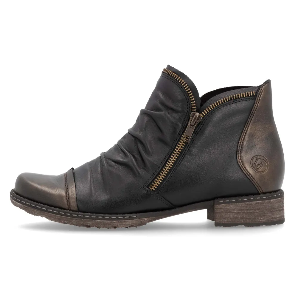 Remonte Chandra 80 Antik Black Bootie (Women's)
