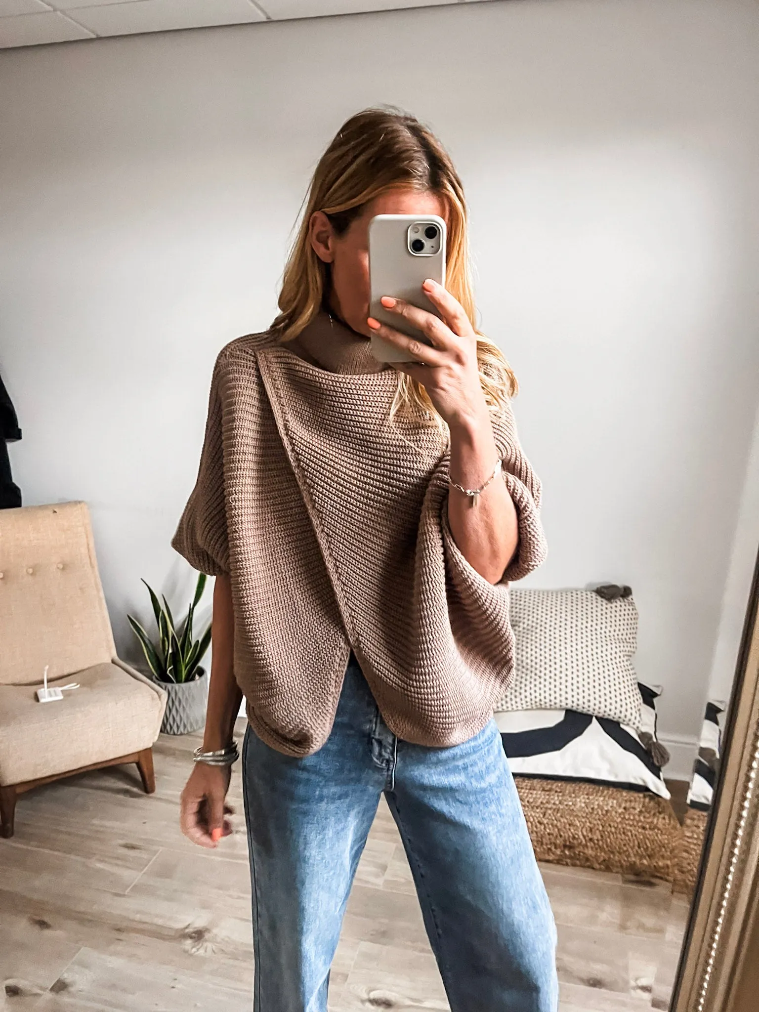 Roll Neck Wrap Jumper
