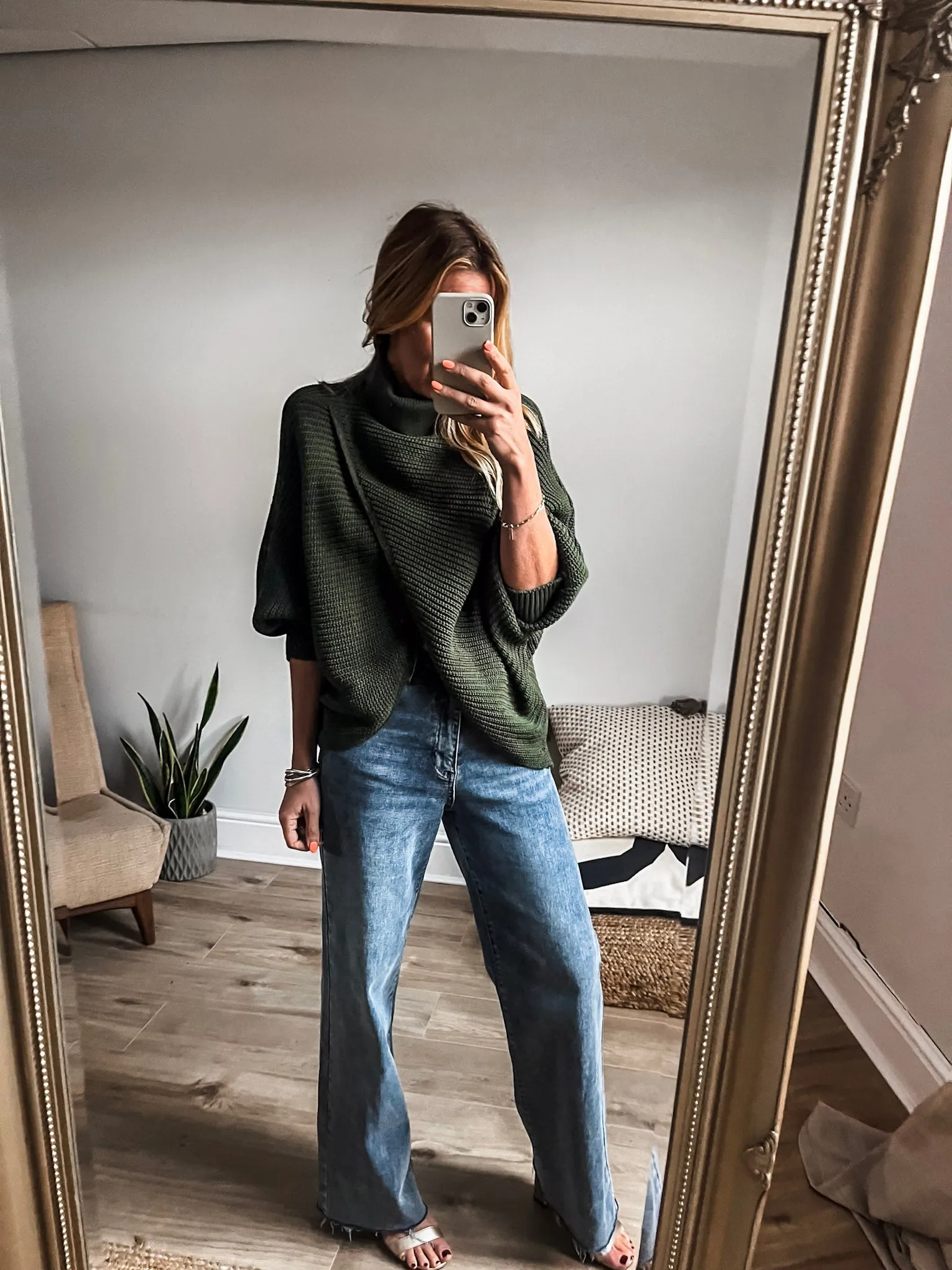 Roll Neck Wrap Jumper