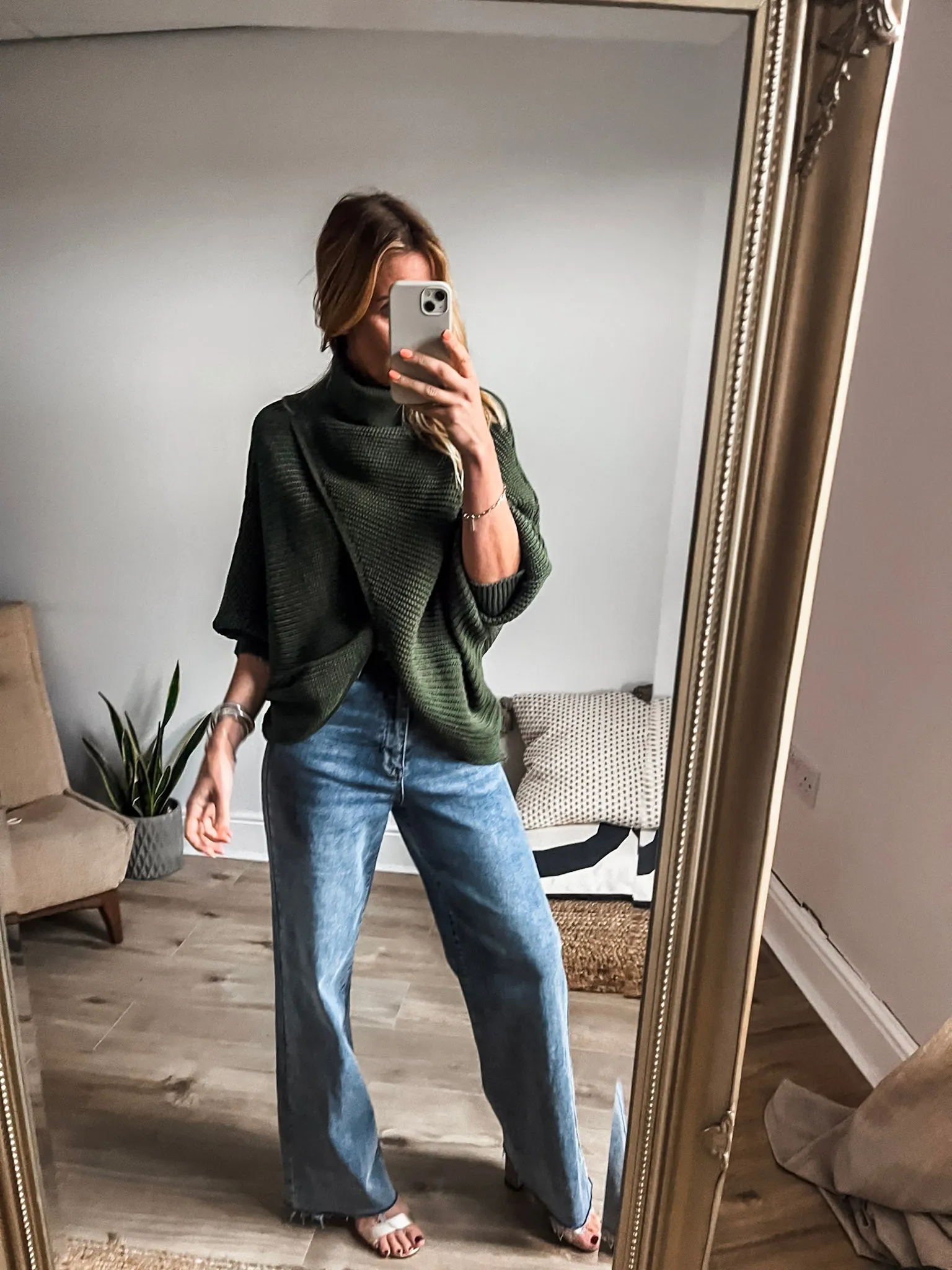 Roll Neck Wrap Jumper