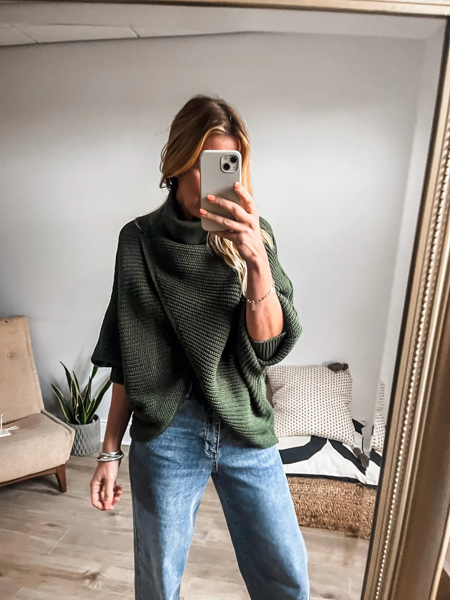 Roll Neck Wrap Jumper
