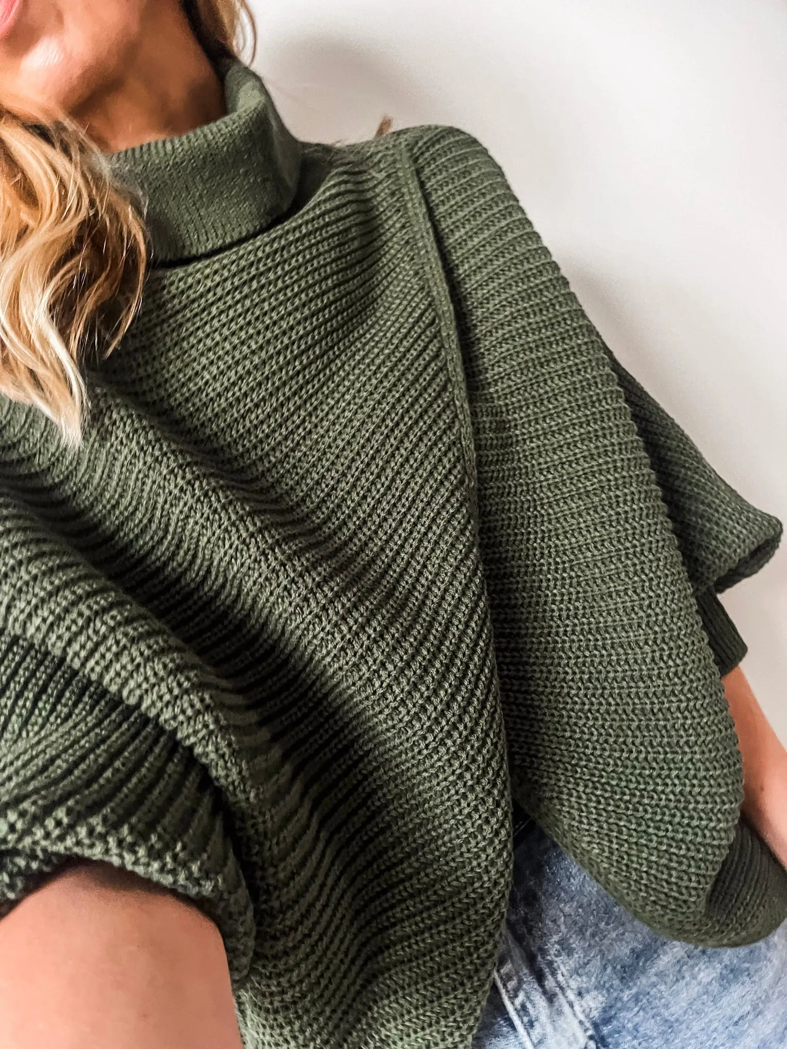 Roll Neck Wrap Jumper