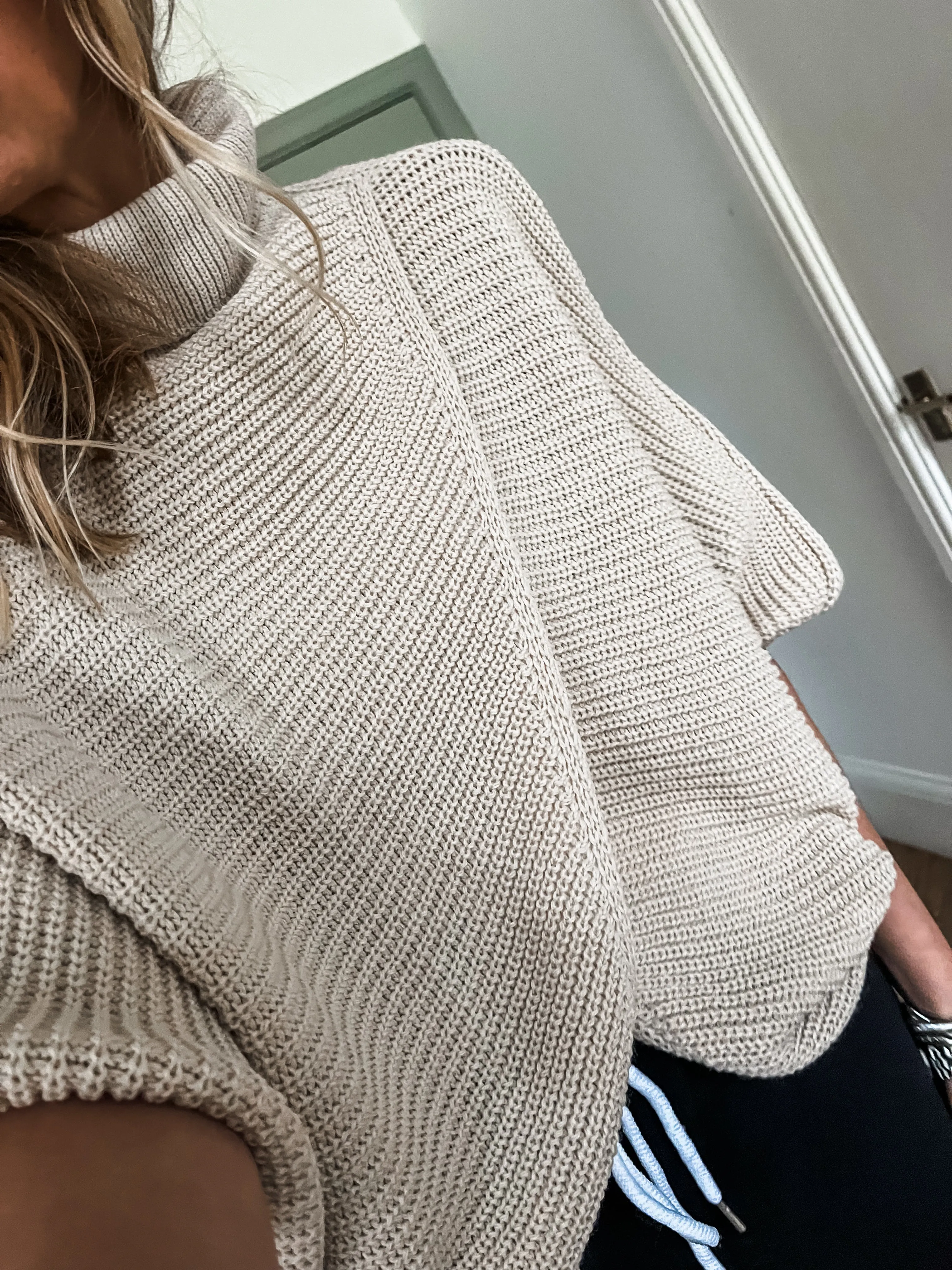 Roll Neck Wrap Jumper