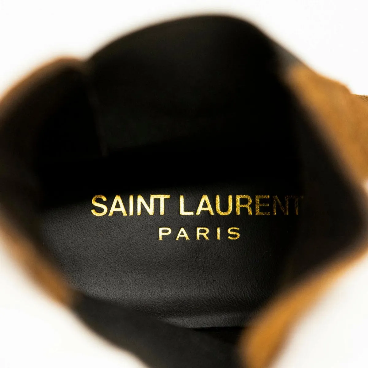 Saint Laurent Brown Chelsea Boots 37