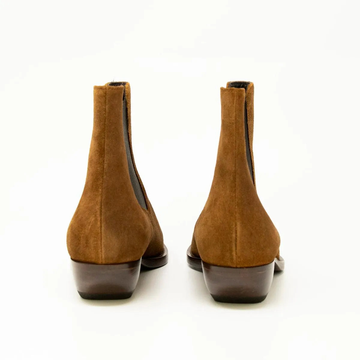 Saint Laurent Brown Chelsea Boots 37