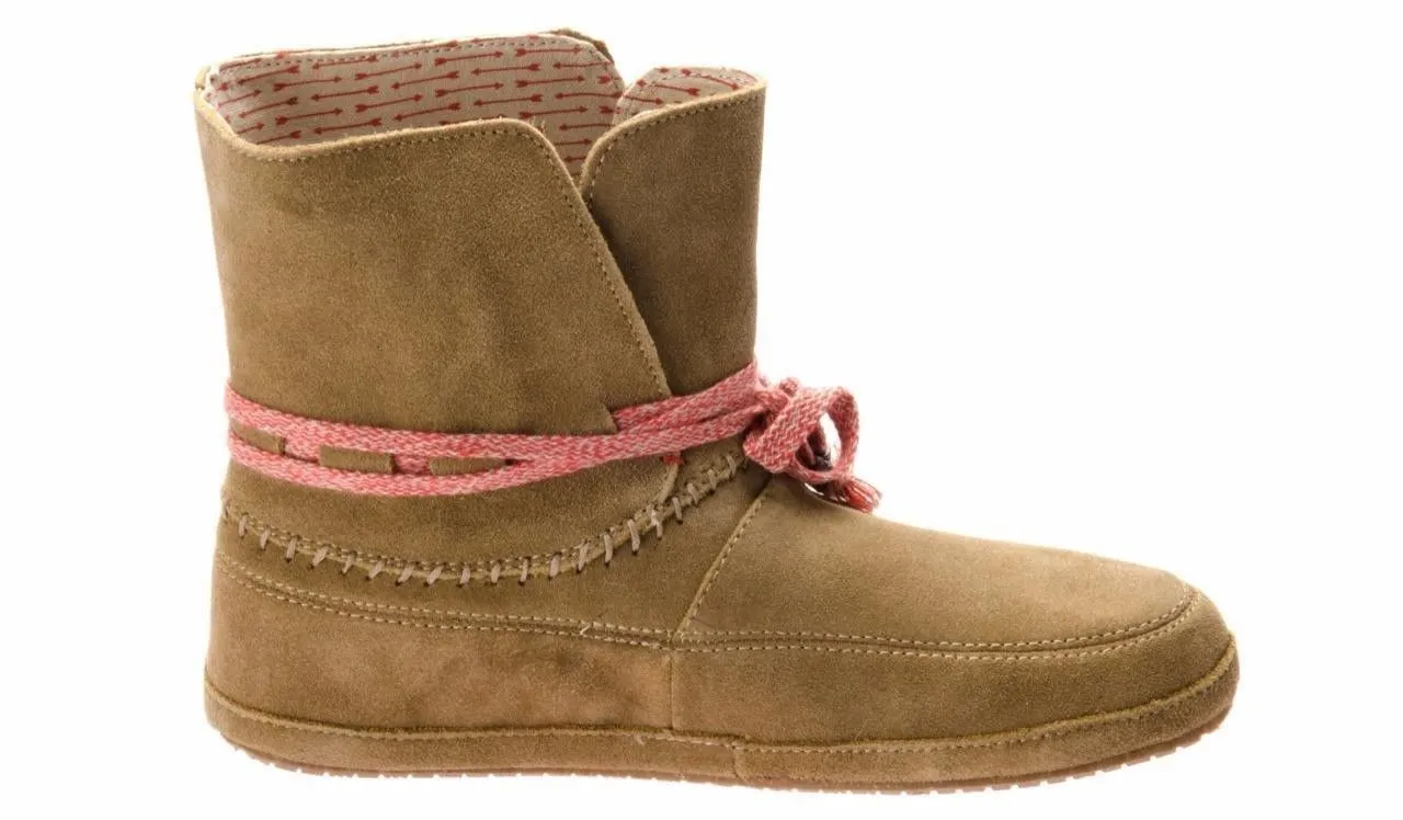 SANUK SOULSHINE TAN SUEDE ANKLE BOOTIE