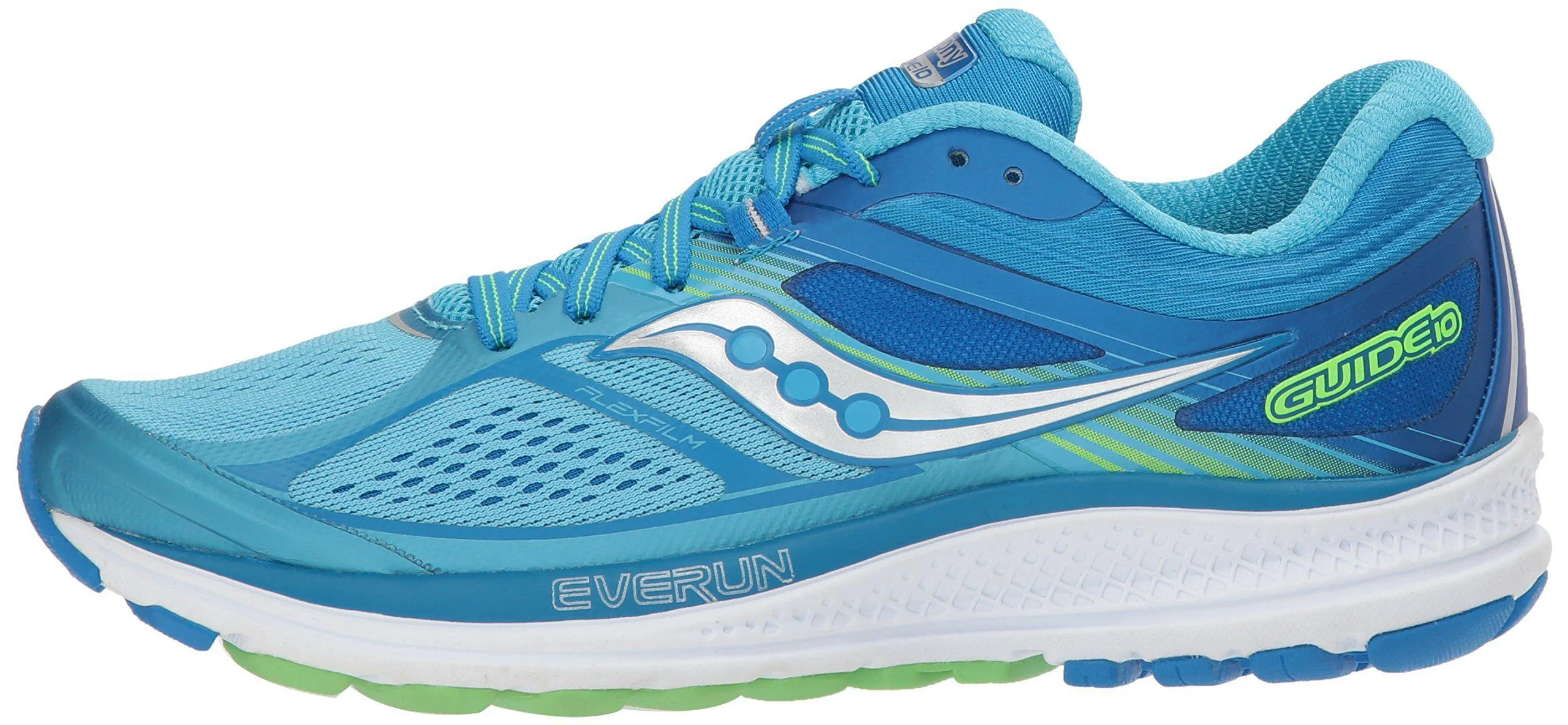 Saucony Women's Guide 10 Running Shoe, Light Blue, 9.5 M