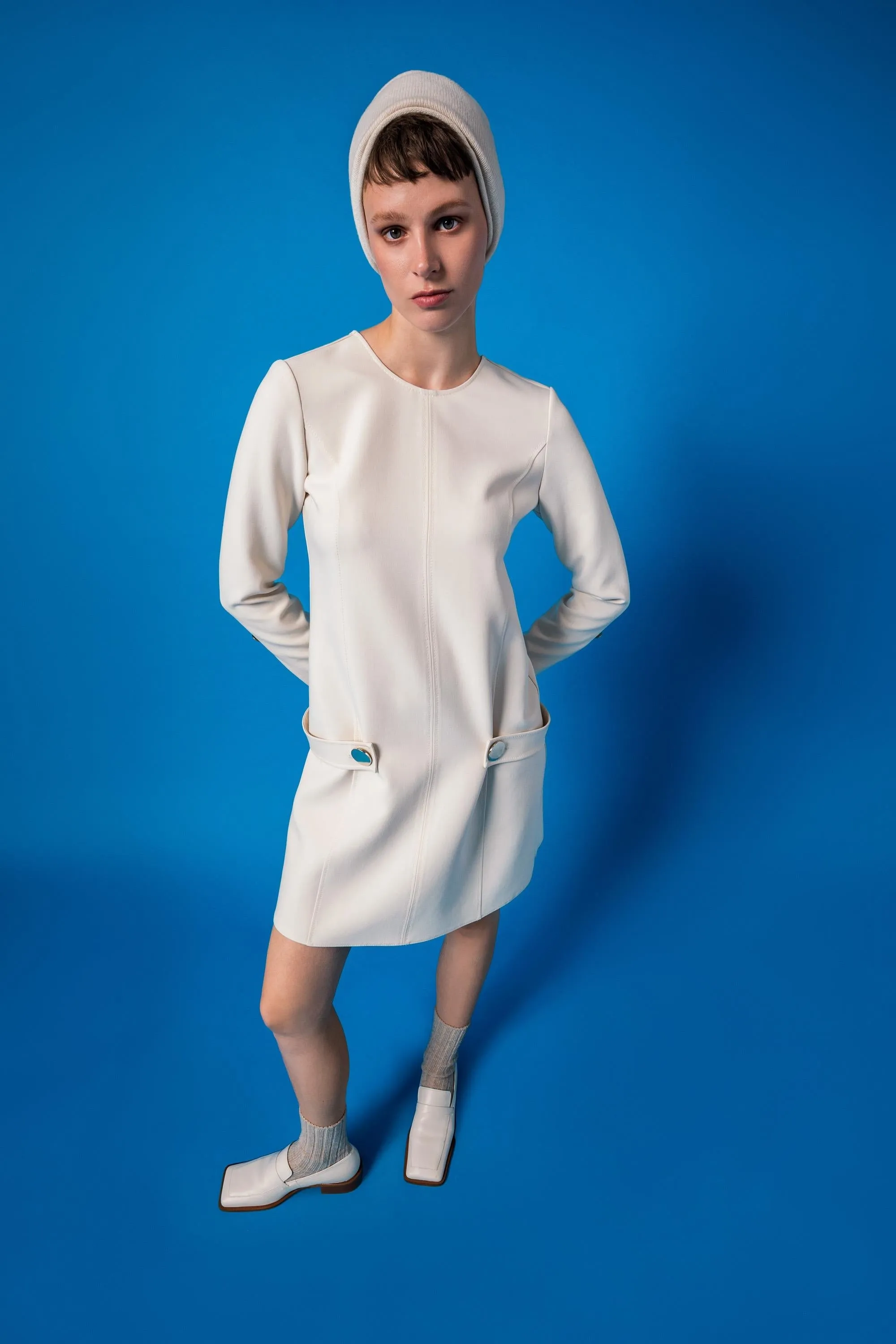 Short Sport Dress Ecru