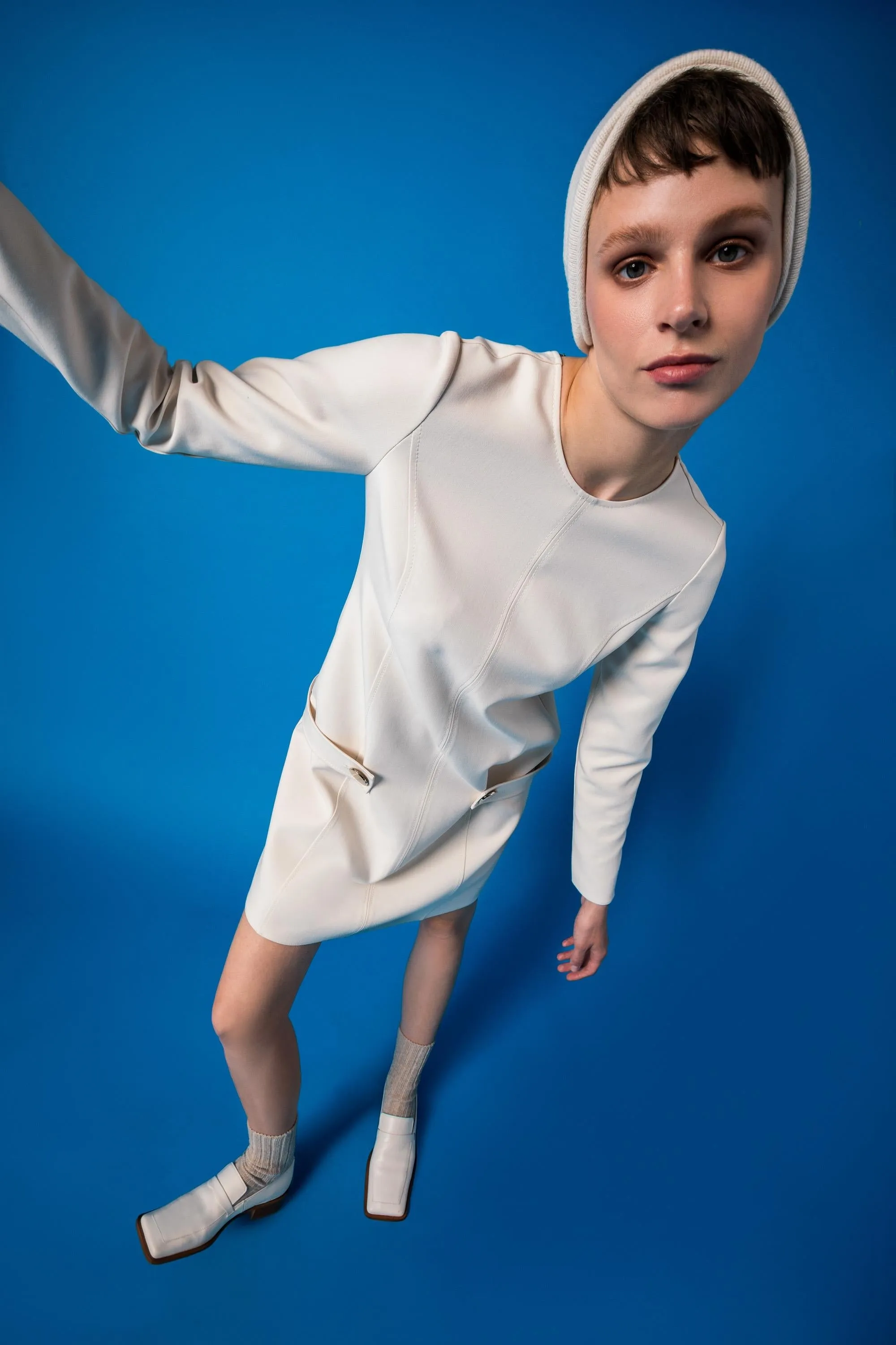 Short Sport Dress Ecru