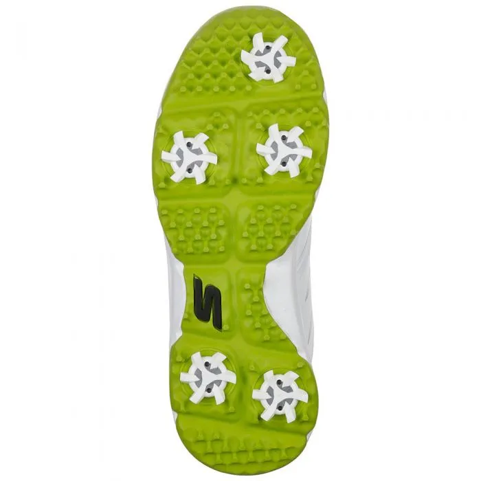 Skechers Go Golf Blaster Junior Spiked Shoes - White/Lime