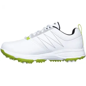 Skechers Go Golf Blaster Junior Spiked Shoes - White/Lime