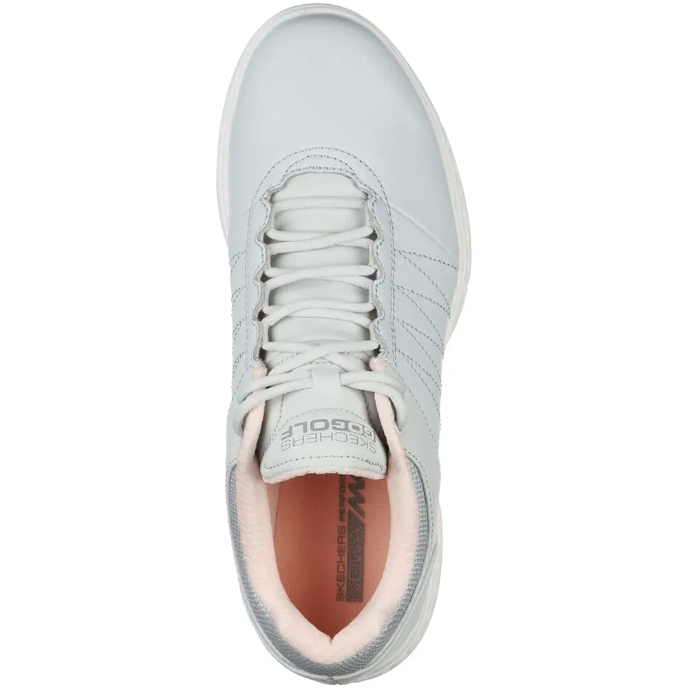 Skechers Ladies Go Golf Pivot Spikeless Shoes - Light Grey/Pink