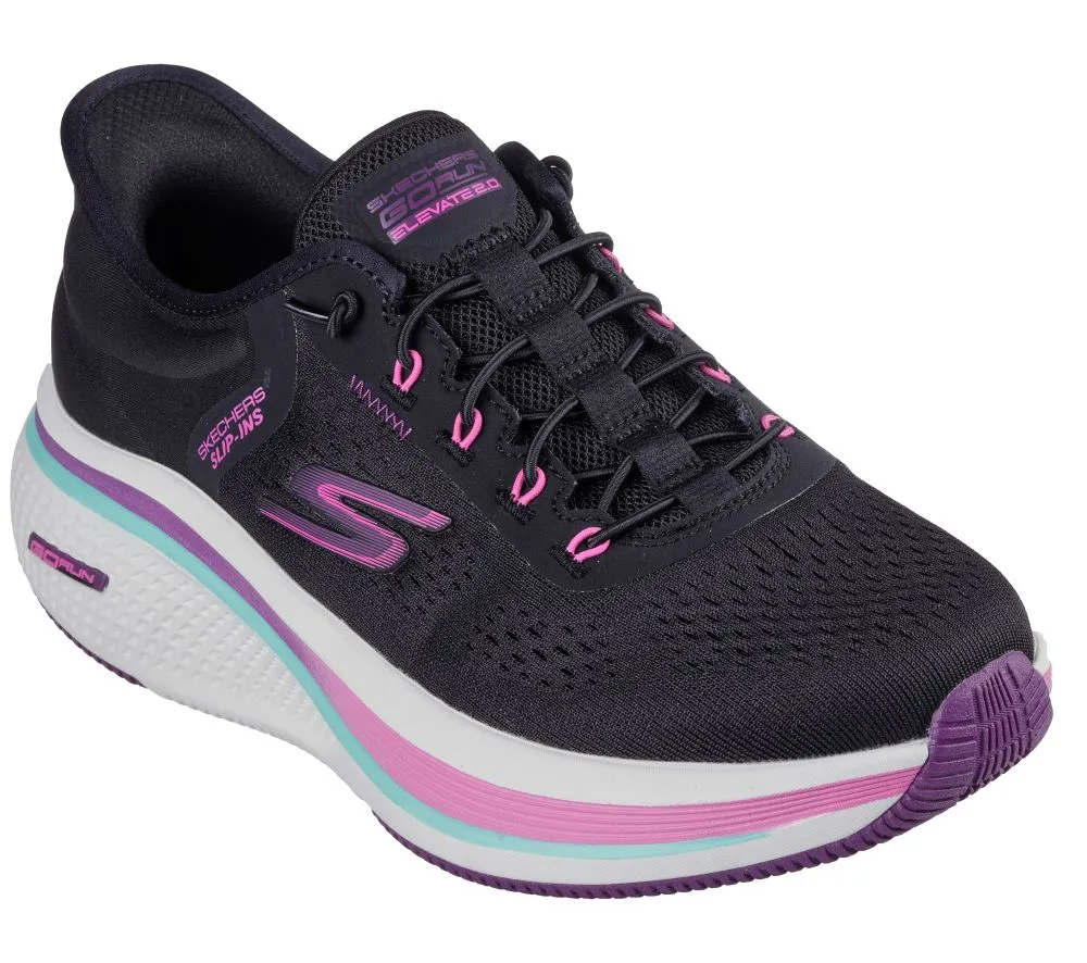 'Skechers' Women's GO RUN Elevate - Black / Pink