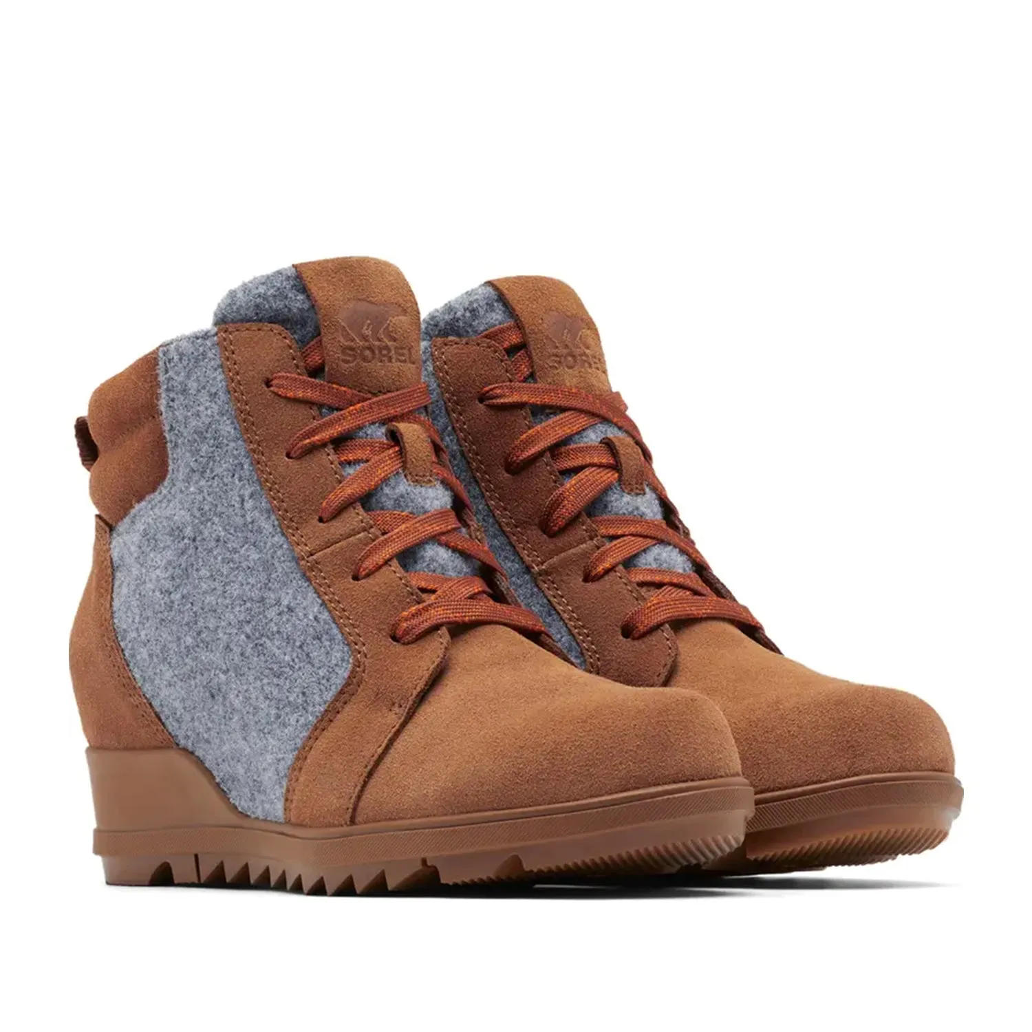 Sorel Women's Evie Ankle Lace in Velvet Tan, Blackened Brown