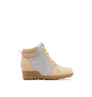 'Sorel' Women's Evie Ankle Lace Wedge Bootie - Ceramic / Natural