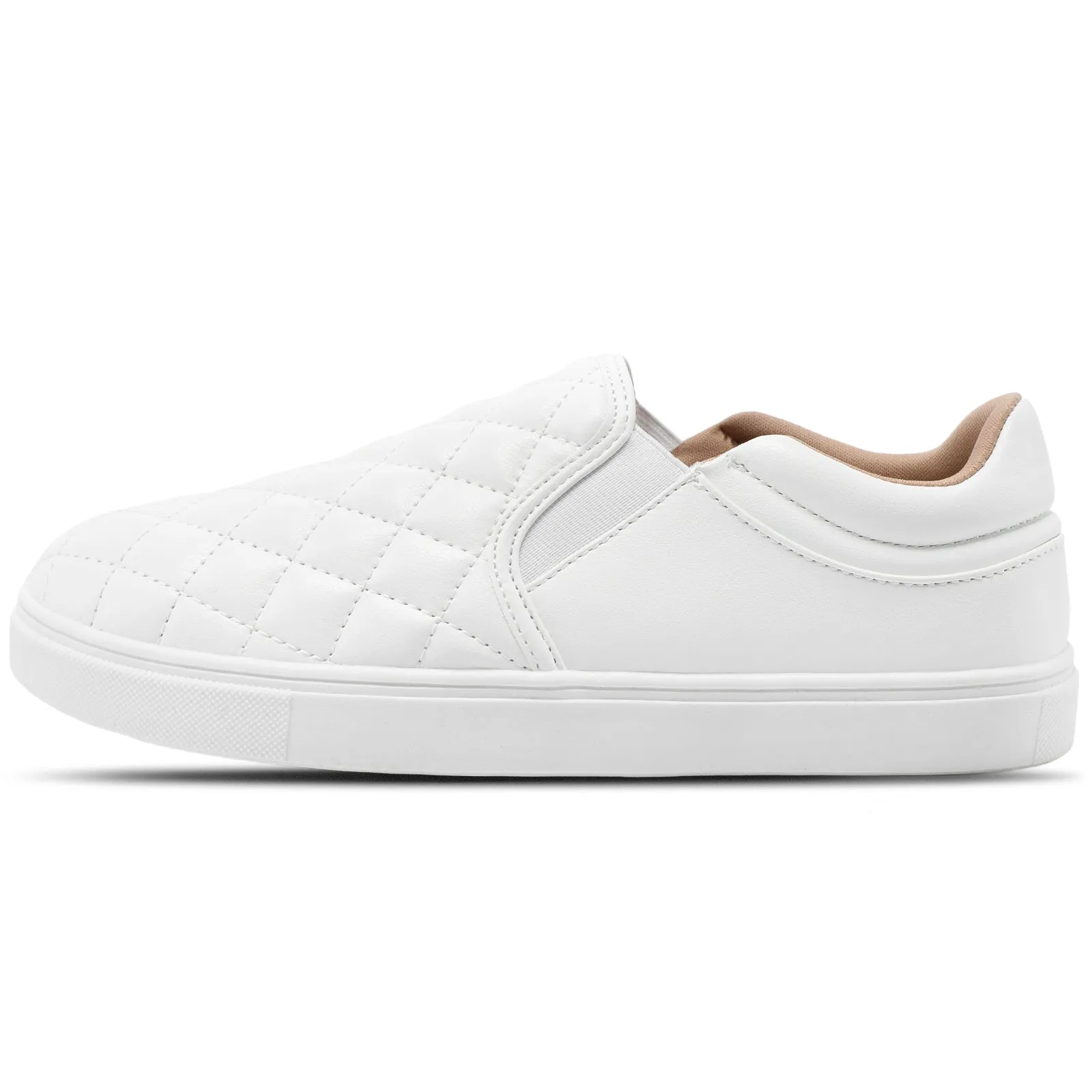 STQ Slip On Shoes for Women Fashion Sneakers Elees Quilted 2.0 Comfort Casual Fall Loafers