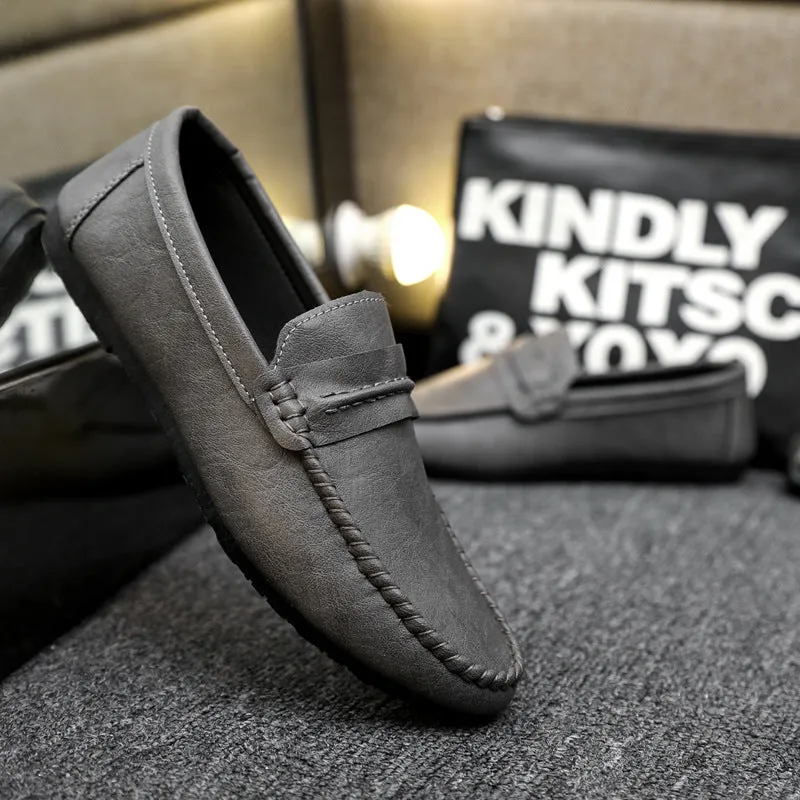 Summer 2024 new lazy loafers men's casual board shoes one pedal men's shoes business Internet celebrity driving men's shoes