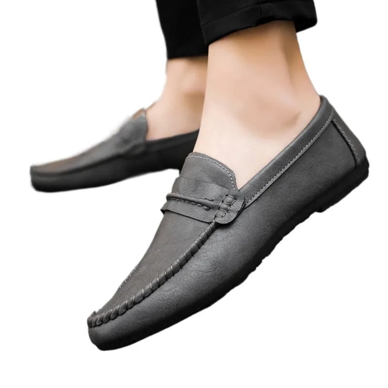 Summer 2024 new lazy loafers men's casual board shoes one pedal men's shoes business Internet celebrity driving men's shoes