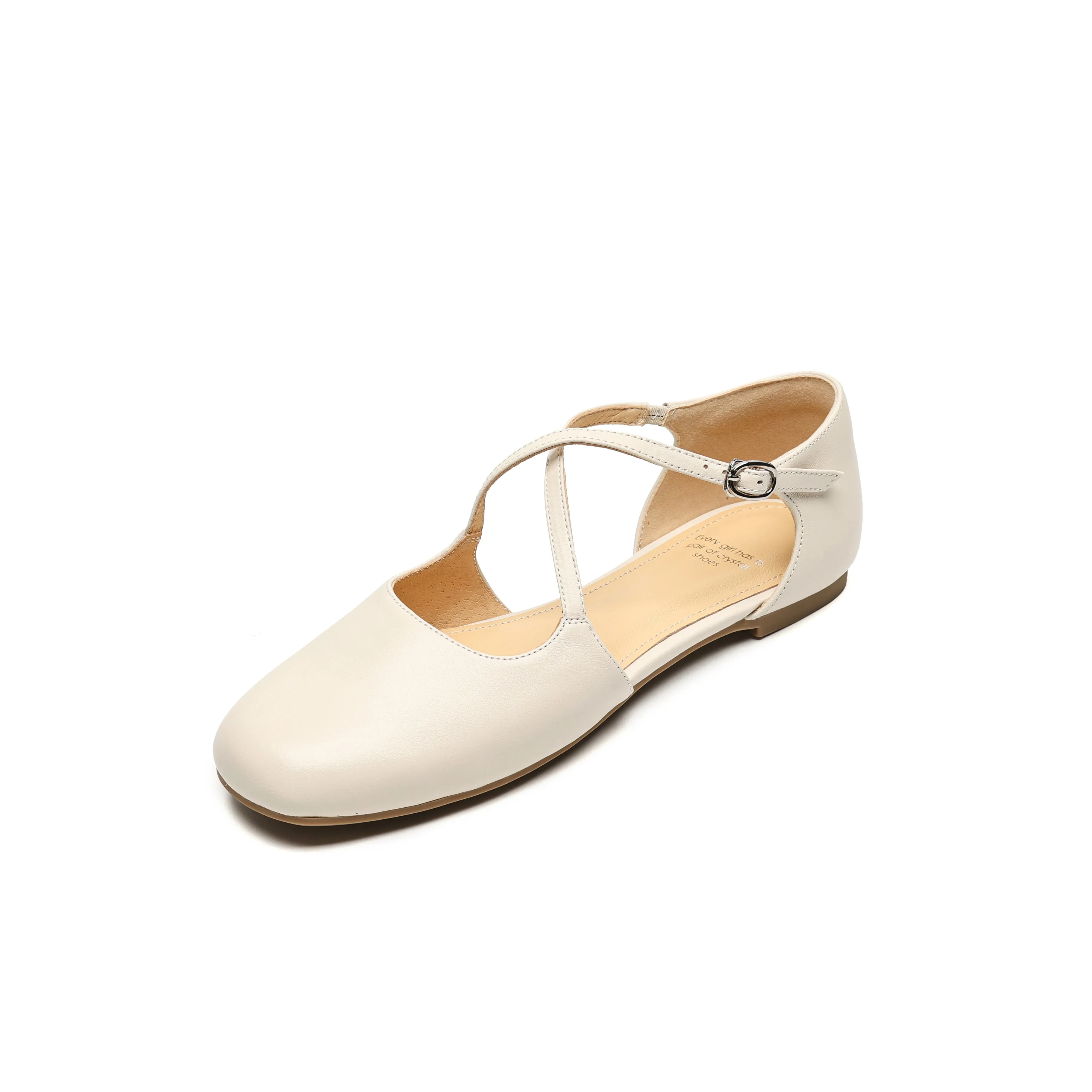 Summer Handmade Cross Strap Ballet Flats