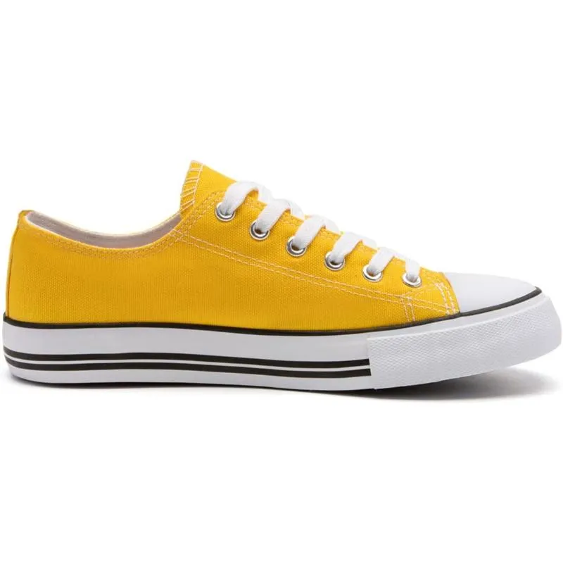 Traditional Canvas Lace Up Trainer For Men