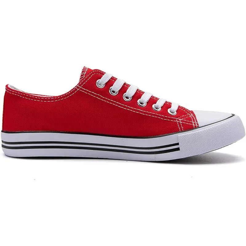 Traditional Canvas Lace Up Trainer For Men