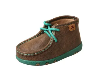 Twisted X Infant and Toddler Bomber and Turquoise Driving Mocs Casual Shoes ICA0008