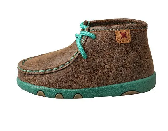 Twisted X Infant and Toddler Bomber and Turquoise Driving Mocs Casual Shoes ICA0008
