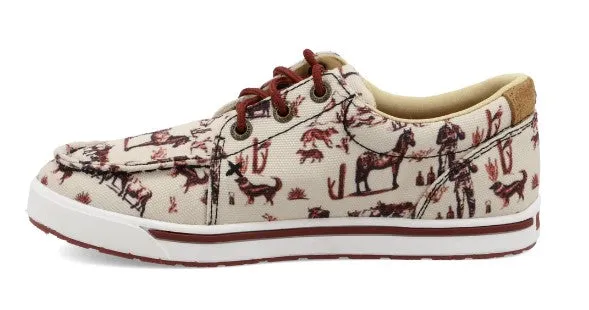 Twisted X Kid's Maroon/Ivory Kicks
