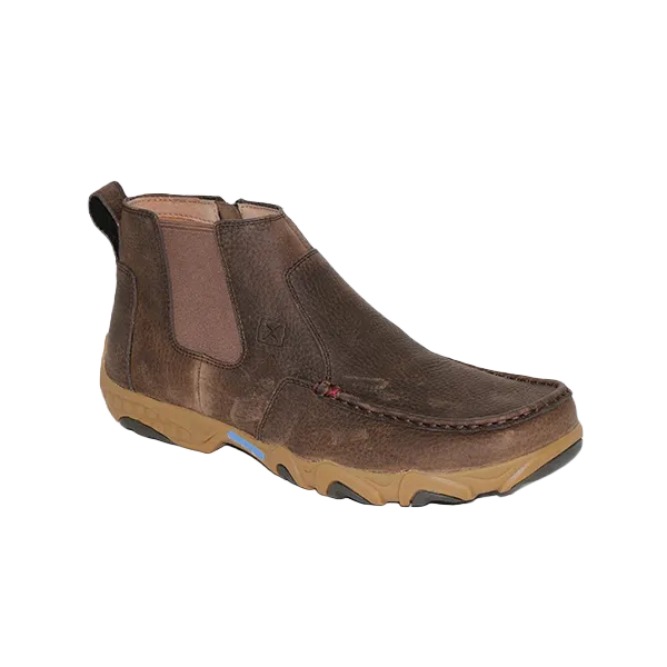 Twisted X® Men's 4" Chelsea Driving Moc Root Beer Shoes MDMX001