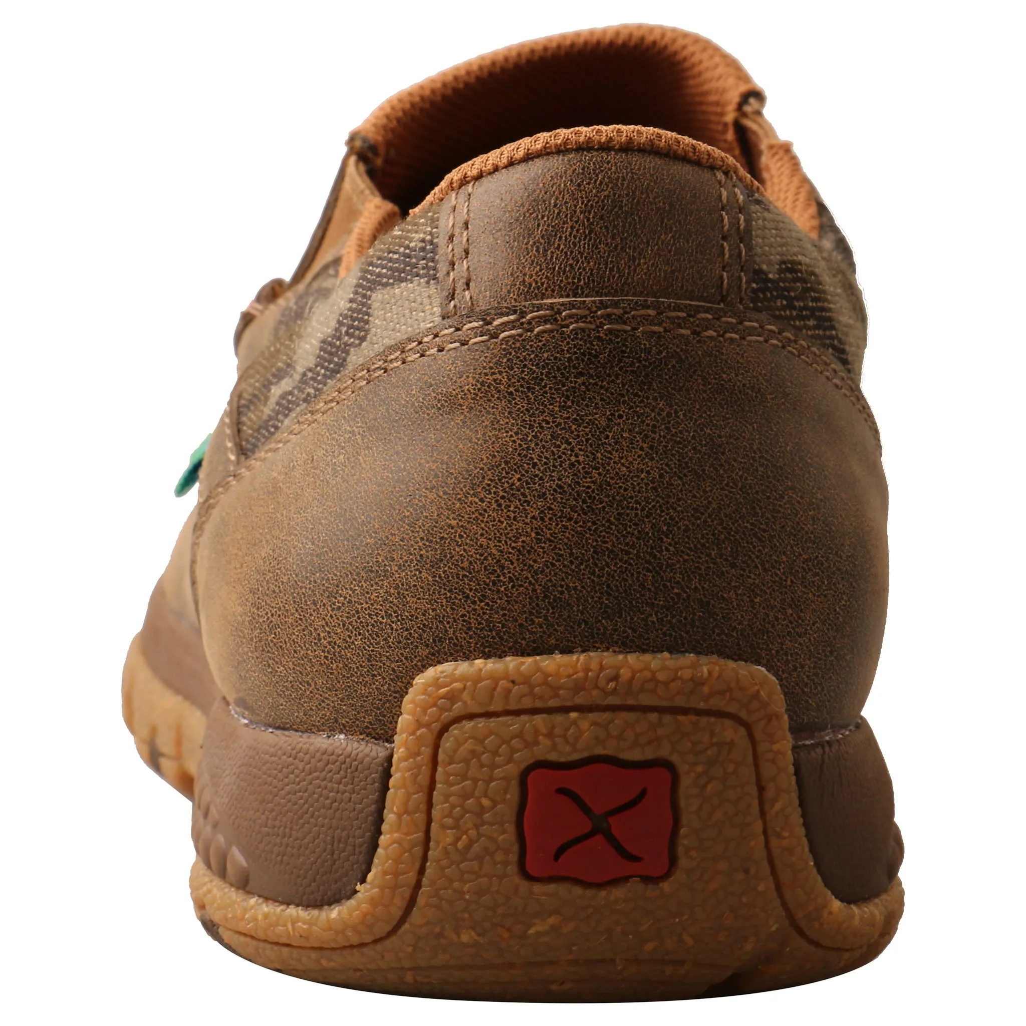 'Twisted X' Men's Cellstretch Slip On Driving Moc - Camo / Bomber