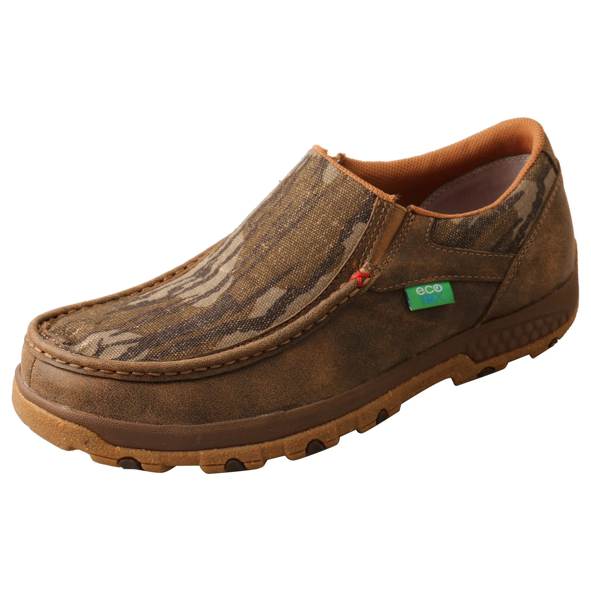 'Twisted X' Men's Cellstretch Slip On Driving Moc - Camo / Bomber