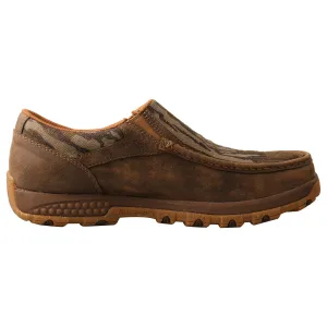 'Twisted X' Men's Cellstretch Slip On Driving Moc - Camo / Bomber