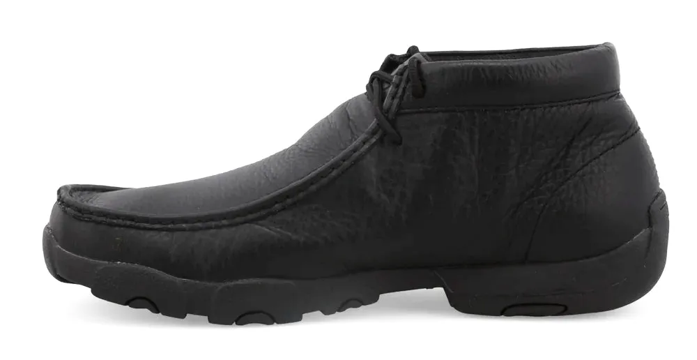 Twisted X Men's Soft Black Leather Driving Moc