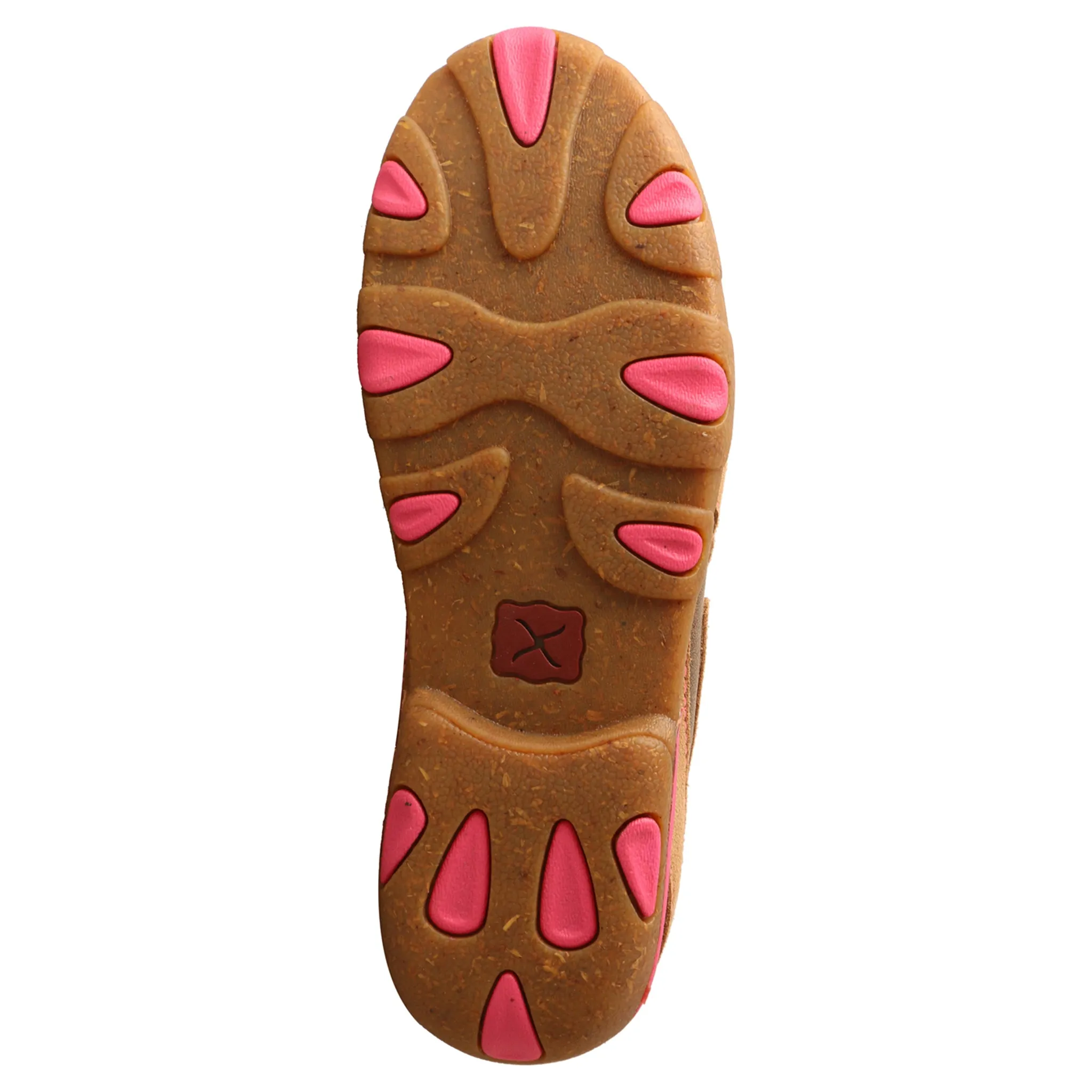 Twisted X Women's Brown and Pink Zig Zag Flag Moc
