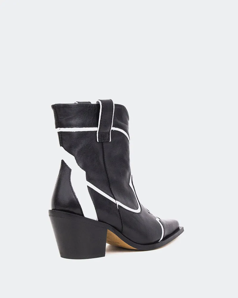 Ukamu Black Leather/Cuir Noir